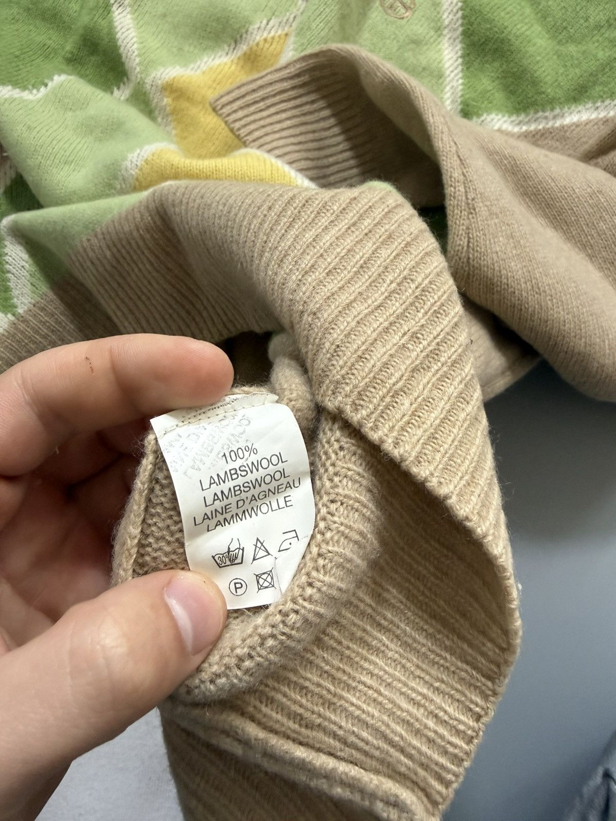 Sergio Tacchini Sergio Tachinni Beige Sweater Size US L / EU 52-54 / 3 - 4 Thumbnail