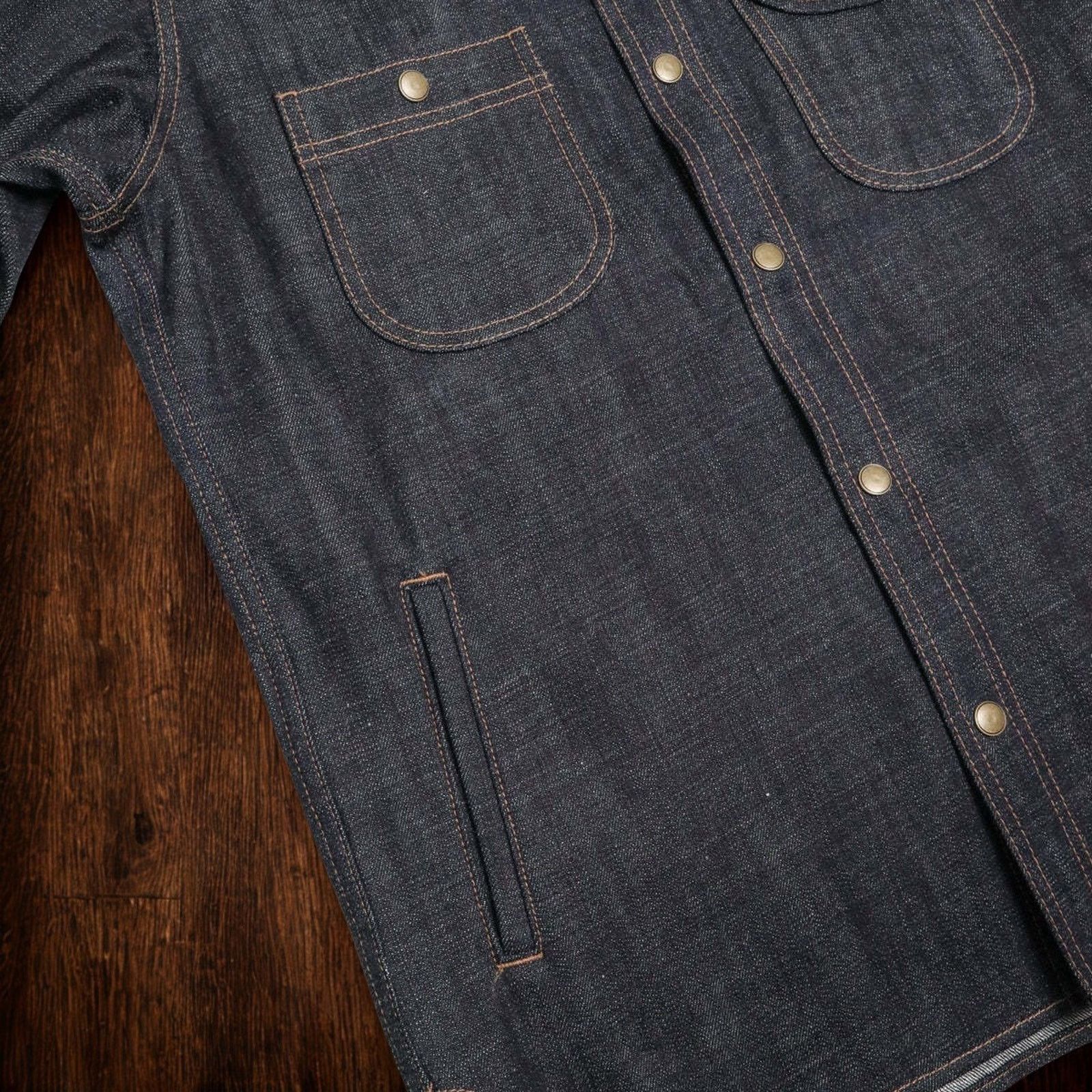 Rogue Territory Rogue Territory Cryptic Japanese Selvedge Denim Shirt 2XL Size US XXL / EU 58 / 5 - 7 Thumbnail