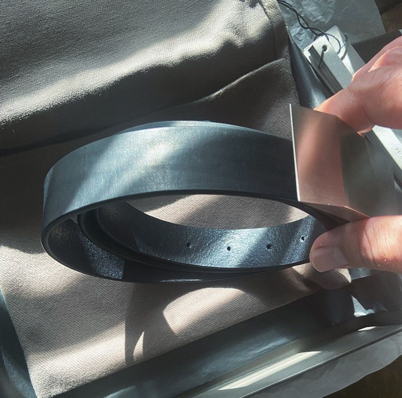 Rick Owens Rick Owens FW24 Porterville Beveled Belt (Black) Size ONE SIZE - 2 Thumbnail