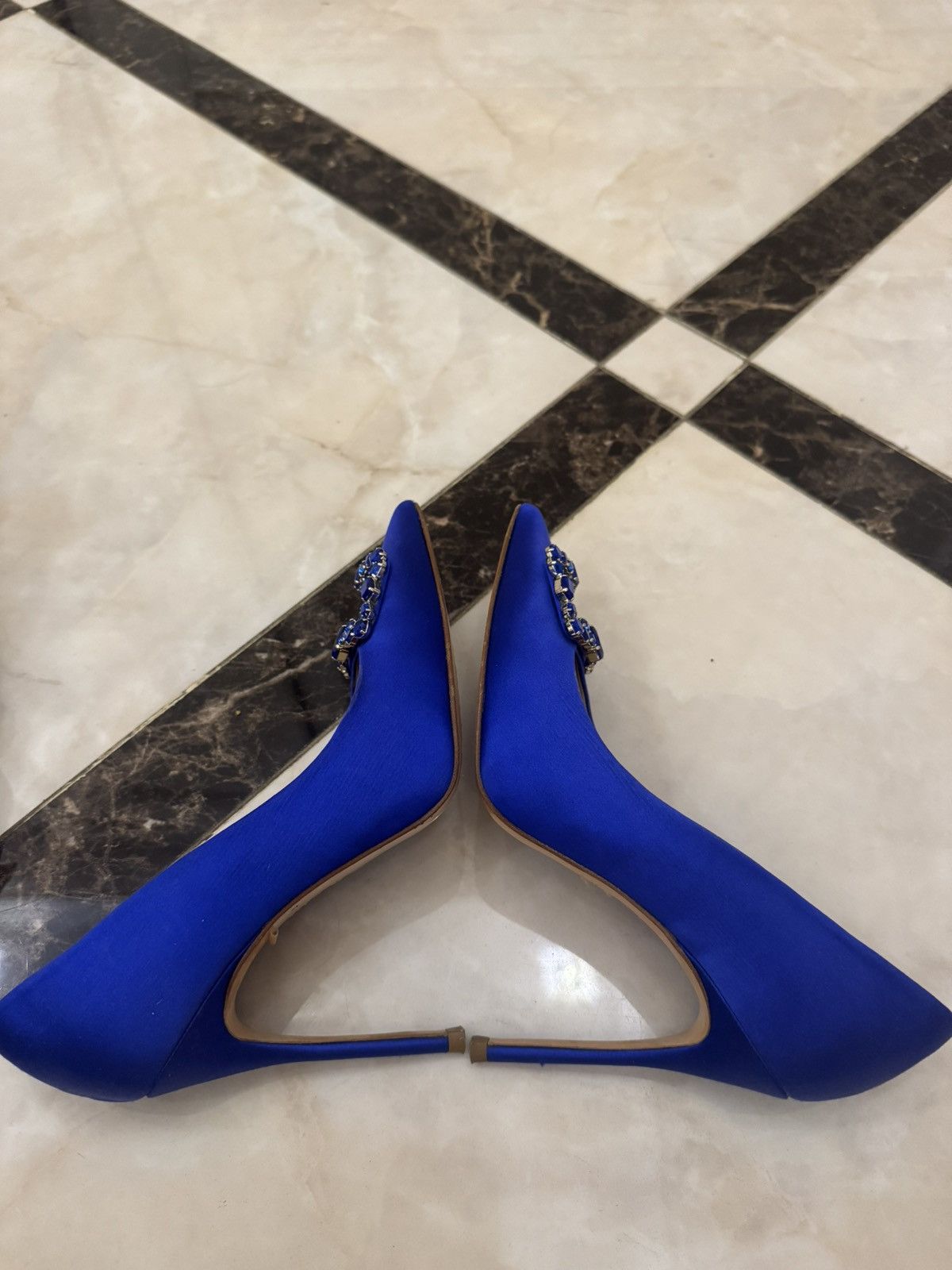 Carolina Herrera Blue high heels Size US 8 / IT 38 - 3 Thumbnail