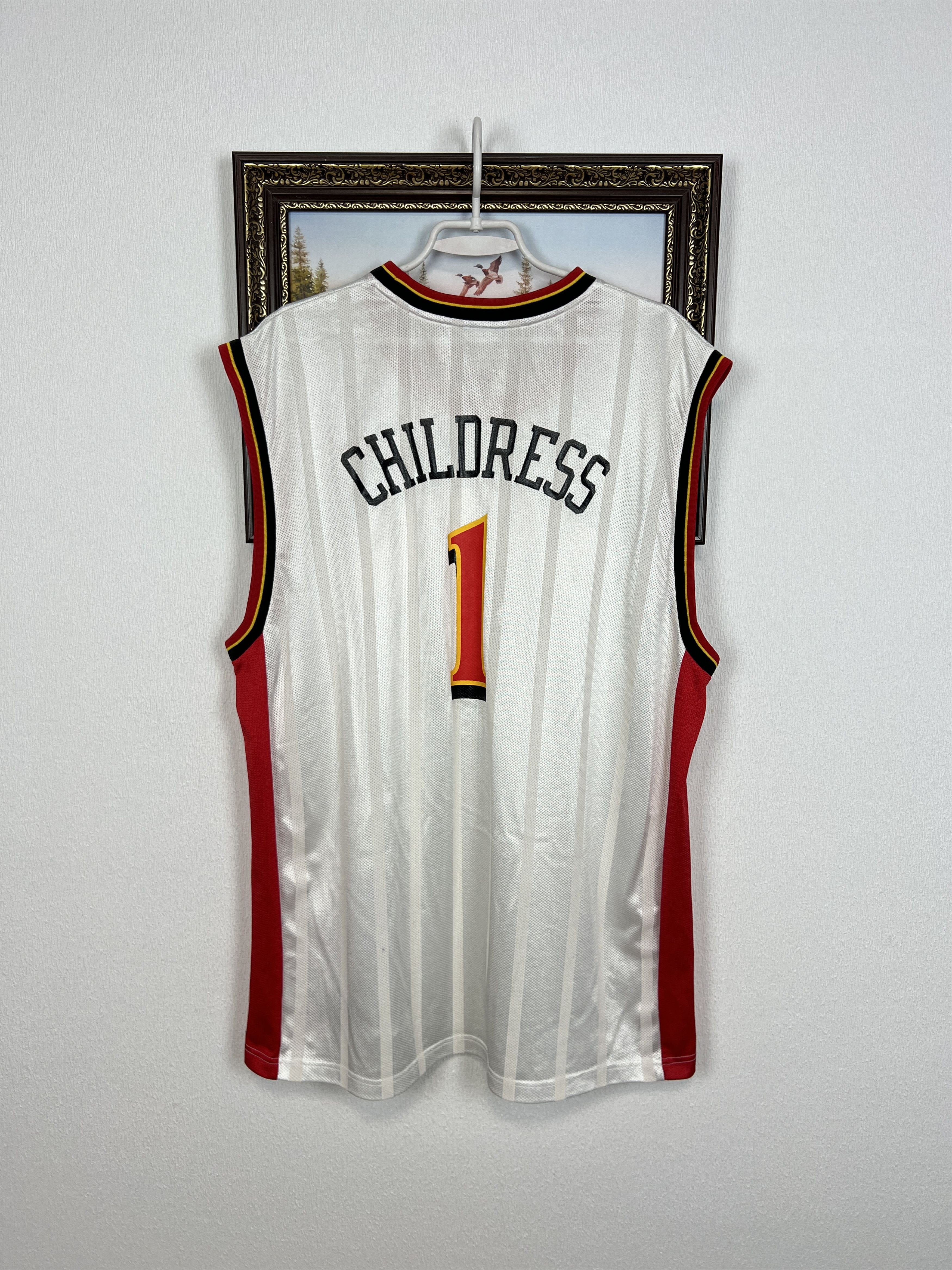 Reebok Vintage Childress Atlanta Hawks NBA Basketball Jersey Tee Size US XL / EU 56 / 4 - 11 Thumbnail