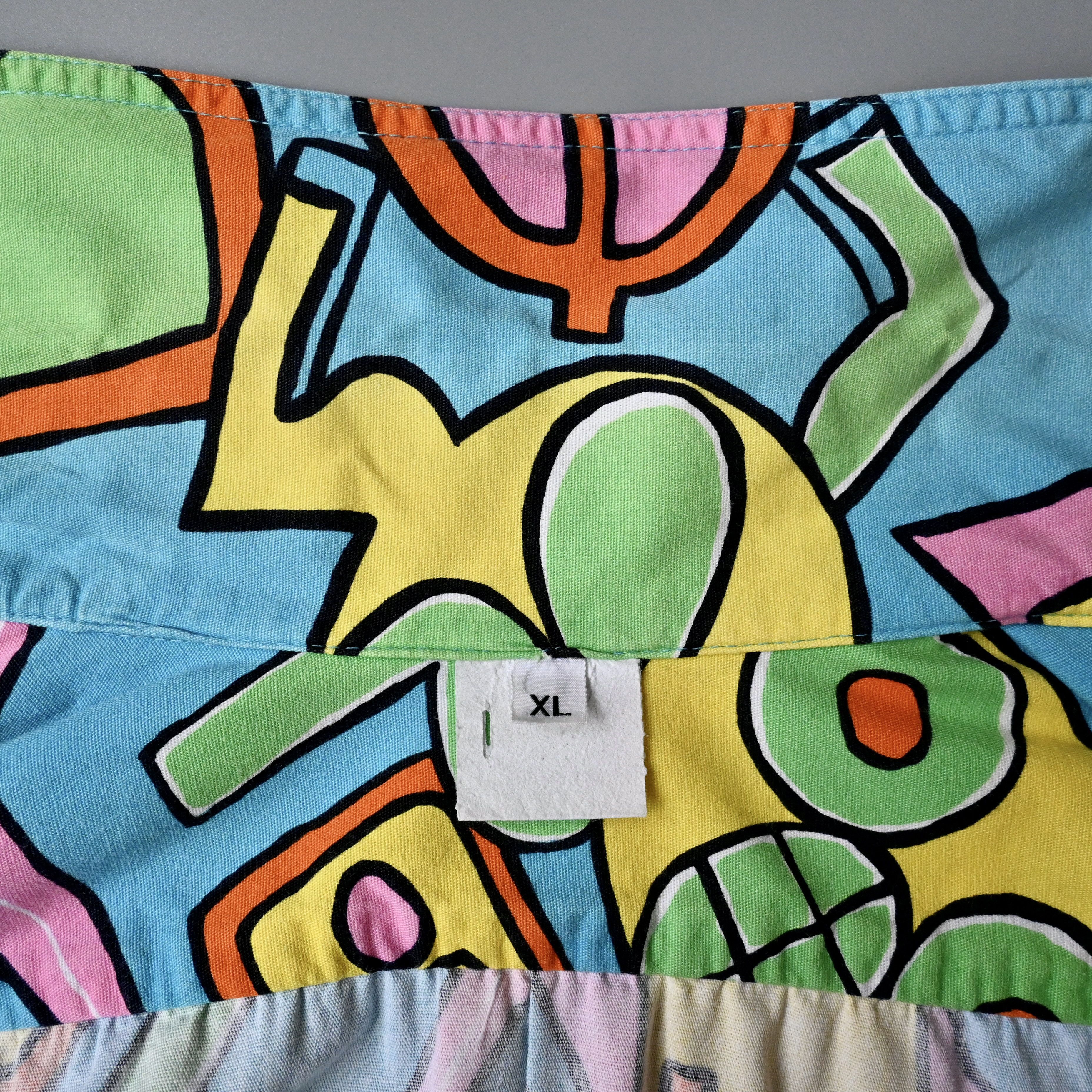 Jams World VTG 80s JAMS Surfline postmodern art cotton shirt XL, robot Size US XL / EU 56 / 4 - 10 Thumbnail