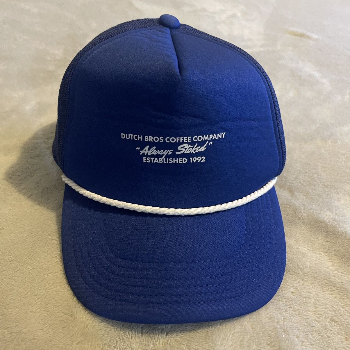 Other Dutch Bros Coffee Cap Men One Size Blue Trucker Hat Employee Size ONE SIZE - 1 Thumbnail