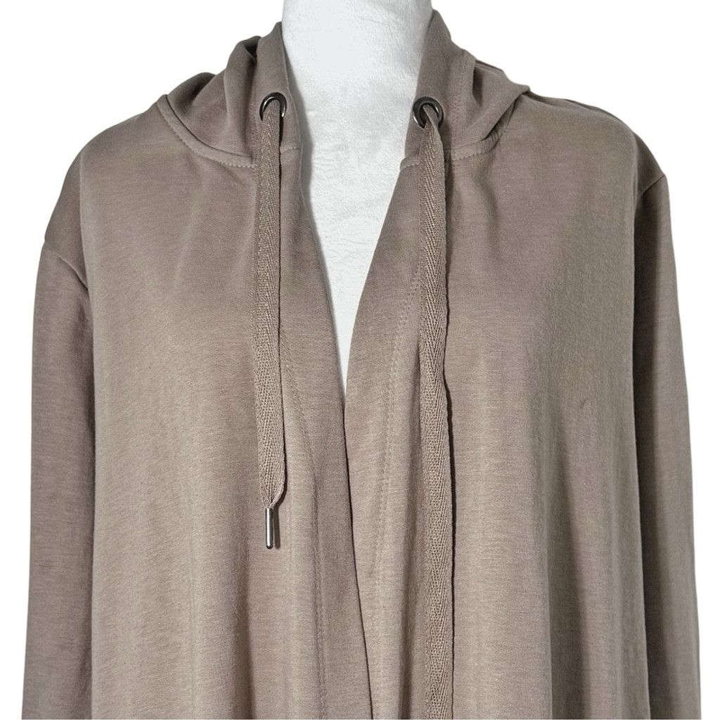 Other NWOT FRENCH LAUNDRY Women's Tan Luxury Open Hoodie Jacket 2X Size XXL / US 16-18 / IT 52-54 - 3 Thumbnail