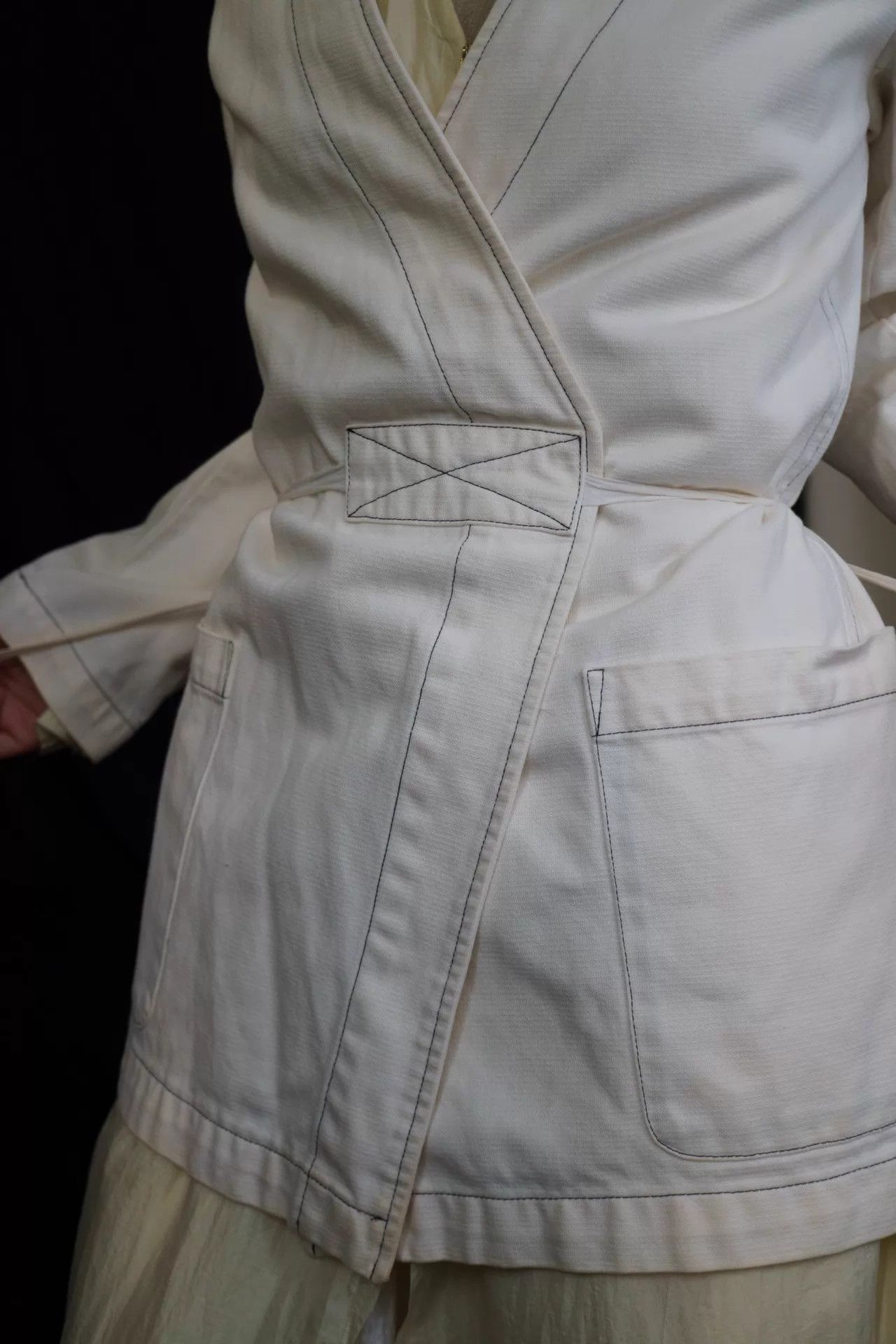 Maison Margiela Margiela MM6 2000s Tie-Front Short Jacket M 9/10 Size M / US 6-8 / IT 42-44 - 6 Thumbnail