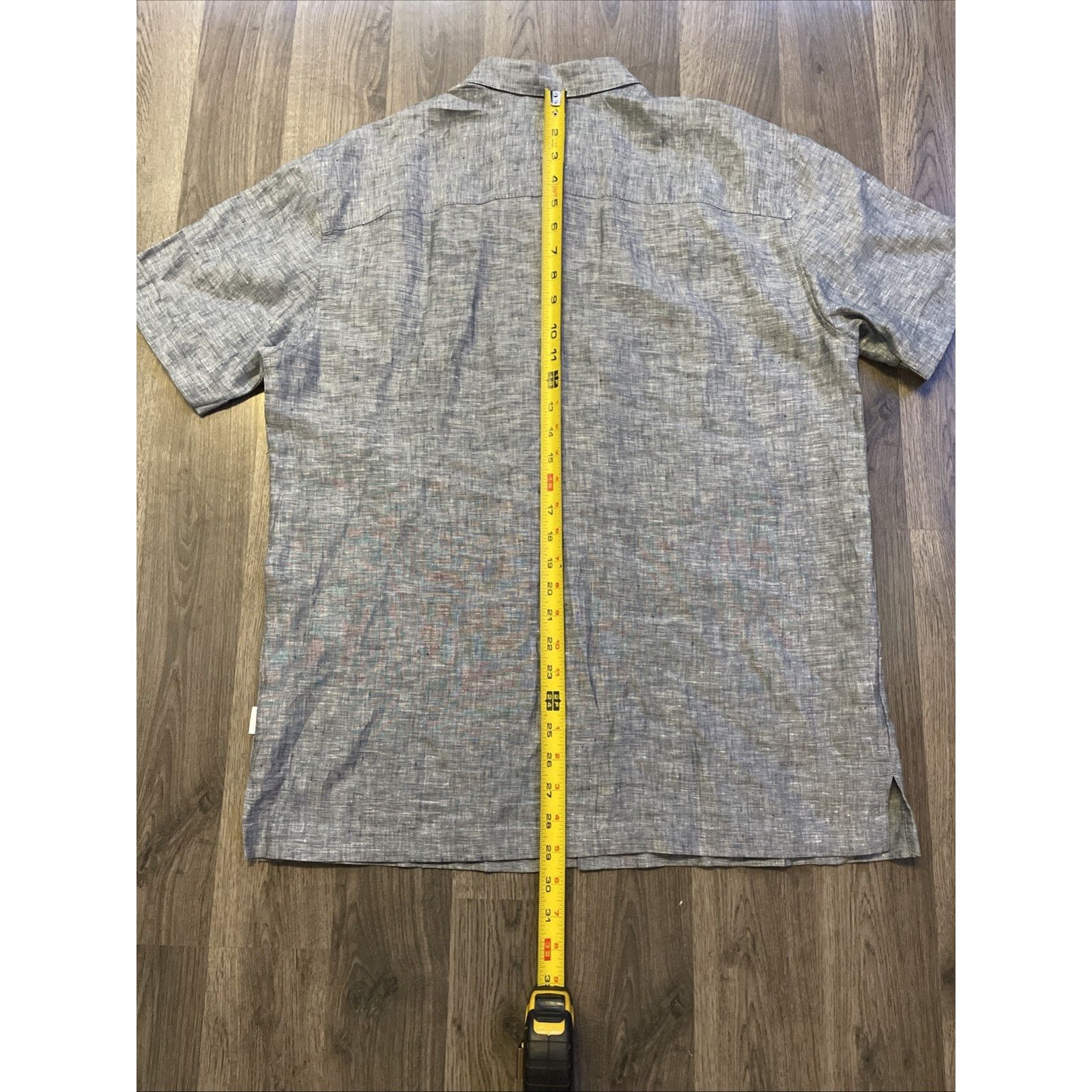 Cubavera Cubavera Shirt Mens Medium Blue Chambray Short Sleeve Button Size US M / EU 48-50 / 2 - 10 Thumbnail