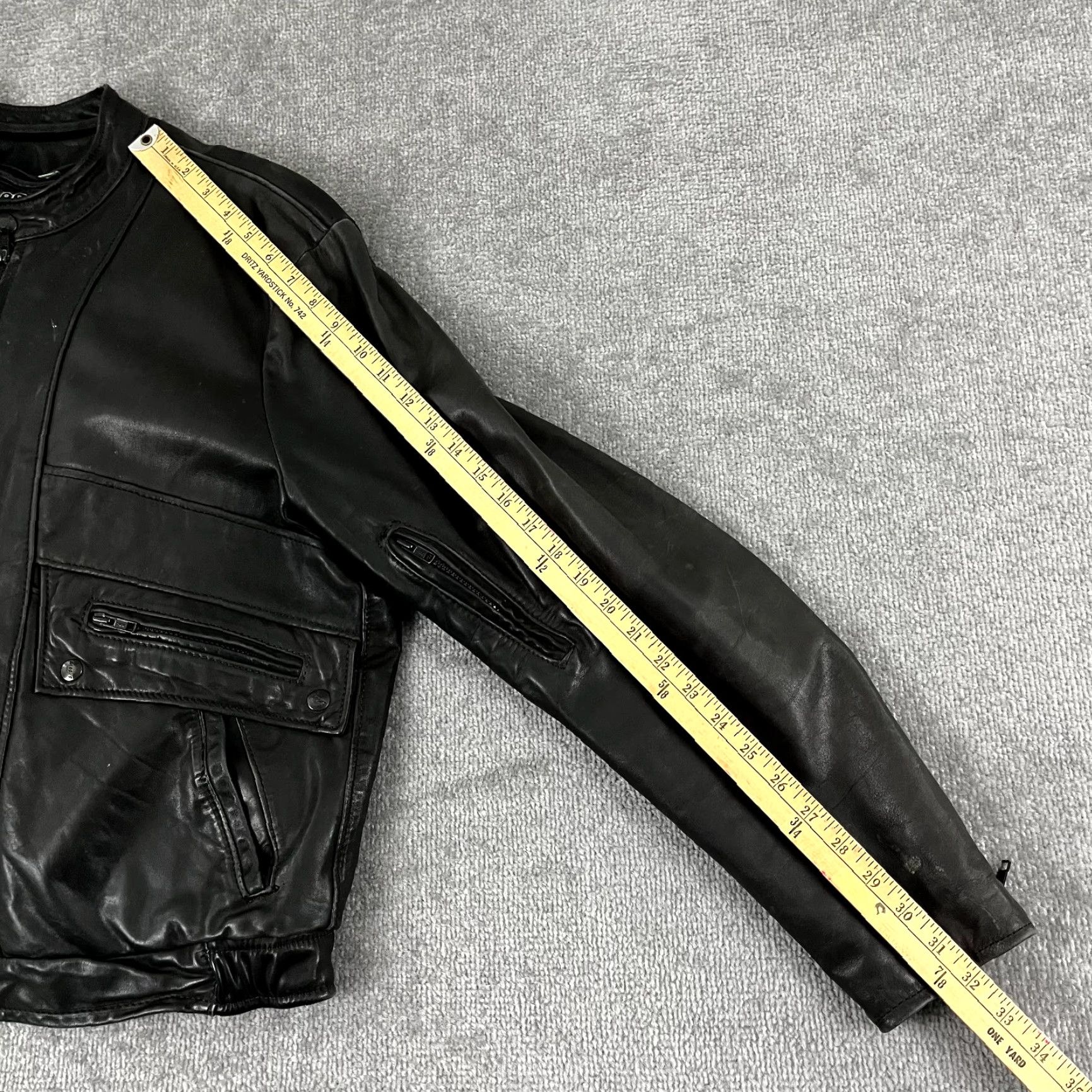 Brooks VINTAGE Brooks Jacket Men Size 44 Black Leather Motorcycle Biker Removable Lining Size US S / EU 44-46 / 1 - 7 Thumbnail