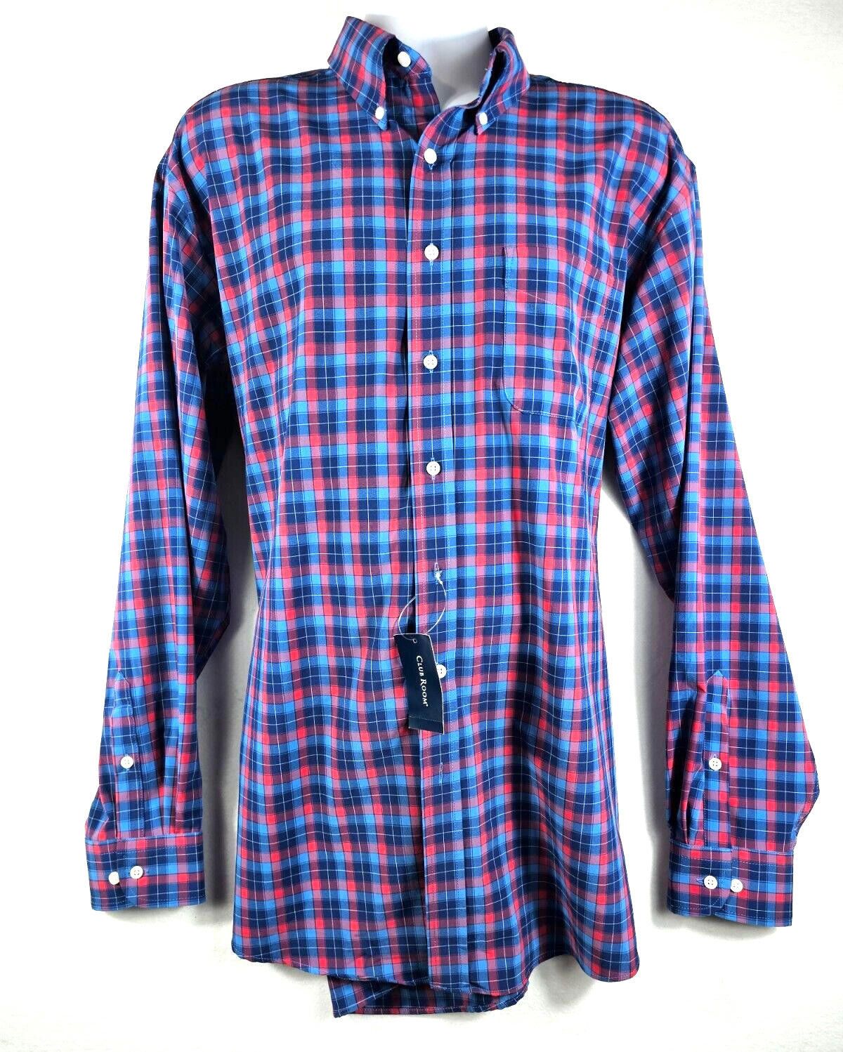 Club Room Mens Button Up Shirt long Sleeve Size 17 36/37 by Macys | Grailed