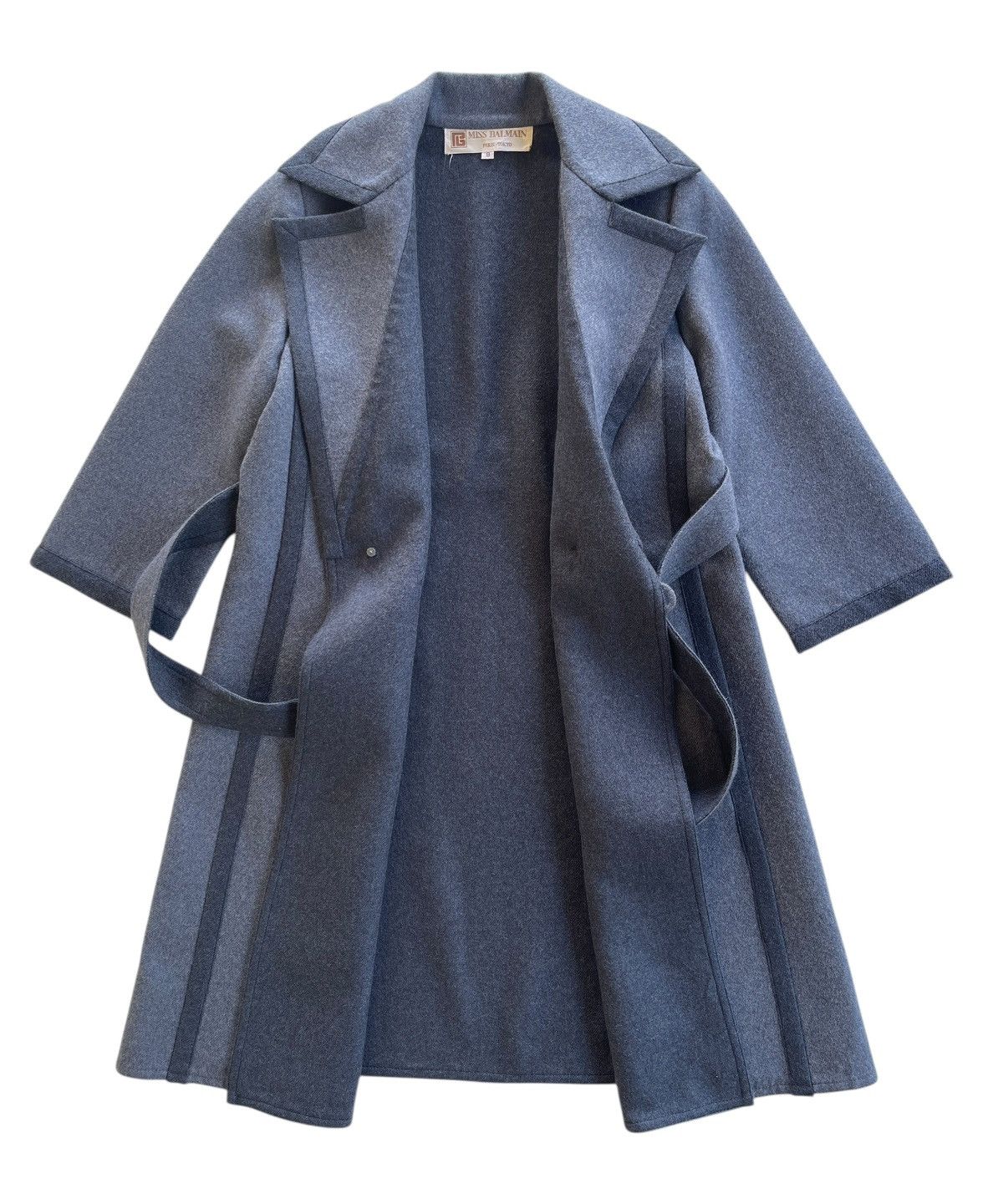 Balmain Miss Balmain Wool Wrap Coat Size M / US 6-8 / IT 42-44 - 2 Thumbnail
