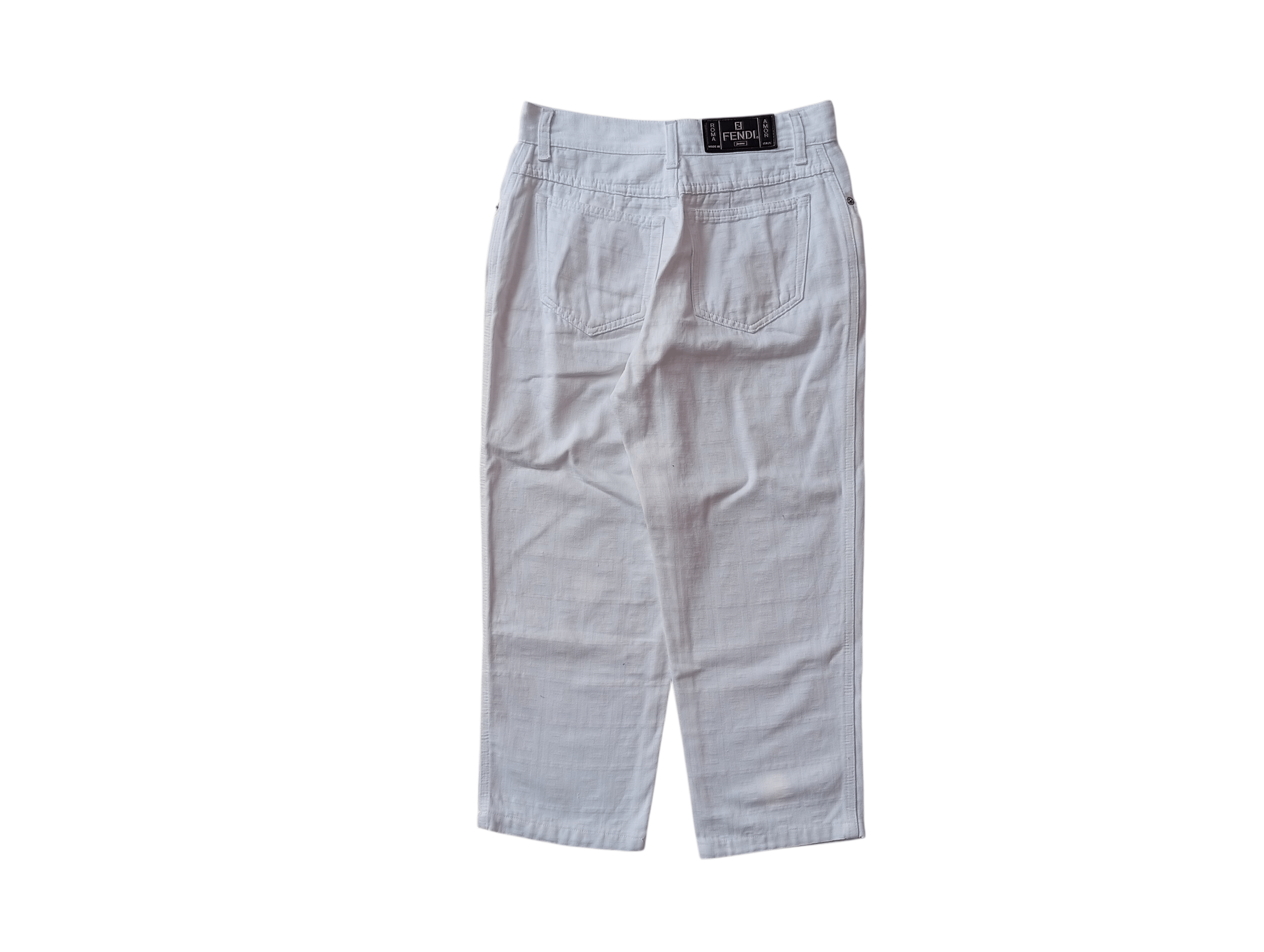 Fendi Fendi white monogram short pants Size 28" / US 6 / IT 42 - 2 Thumbnail