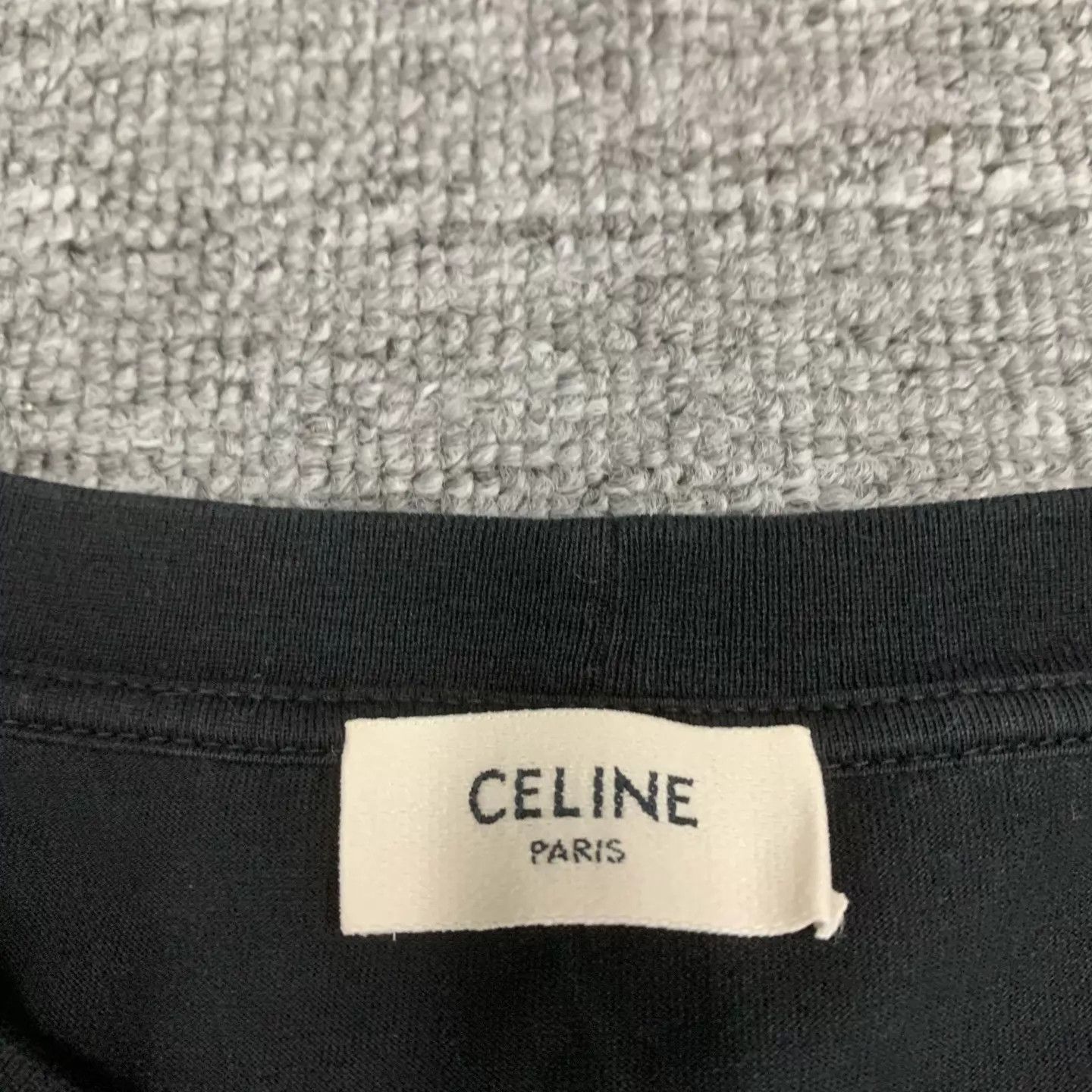 Celine Celine Triomphe Logo Black Short Sleeve S 95 New Size US S / EU 44-46 / 1 - 4 Thumbnail