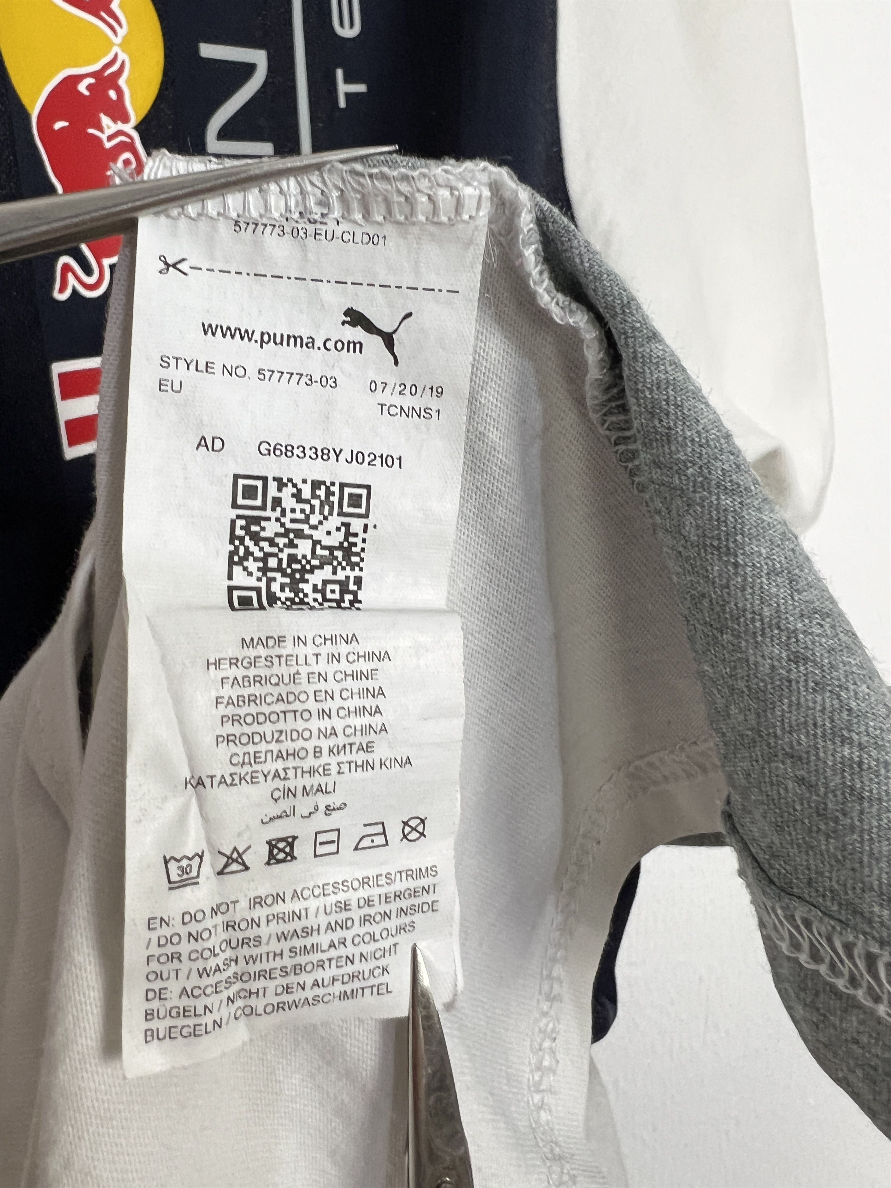 Puma Red Bull Racing Shirt Over Print Spell Out Jersey Trikot Size US XL / EU 56 / 4 - 8 Thumbnail