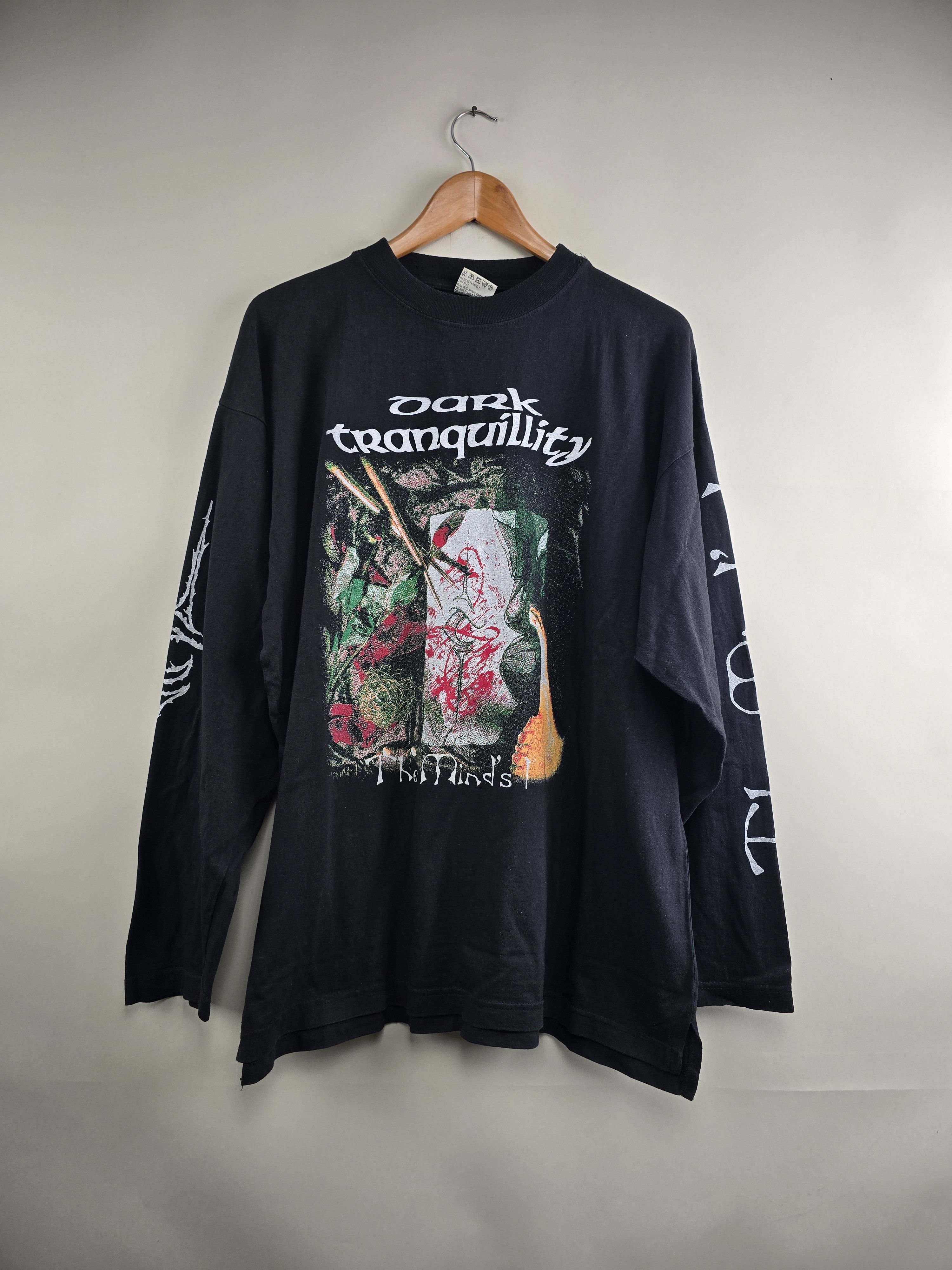 Band Tees × Vintage 90s Dark Tranquility The Mind's I Long-sleeve XL 24" 30" Size US XL / EU 56 / 4 - 7 Thumbnail