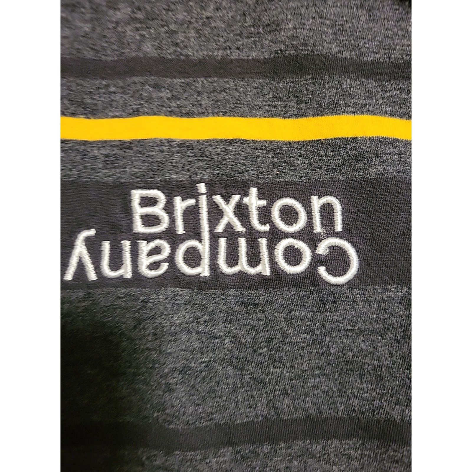 Brixton Brixton T-Shirt Striped Multicolor Cotton Short Sleeve Men L Regular 40" Chest 27" Length Size US L / EU 52-54 / 3 - 6 Thumbnail