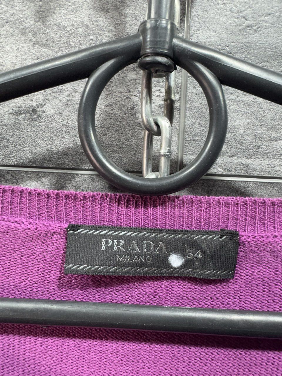 Prada Prada Merino Cotton Wool Purple Sweater Size US L / EU 52-54 / 3 - 12 Thumbnail