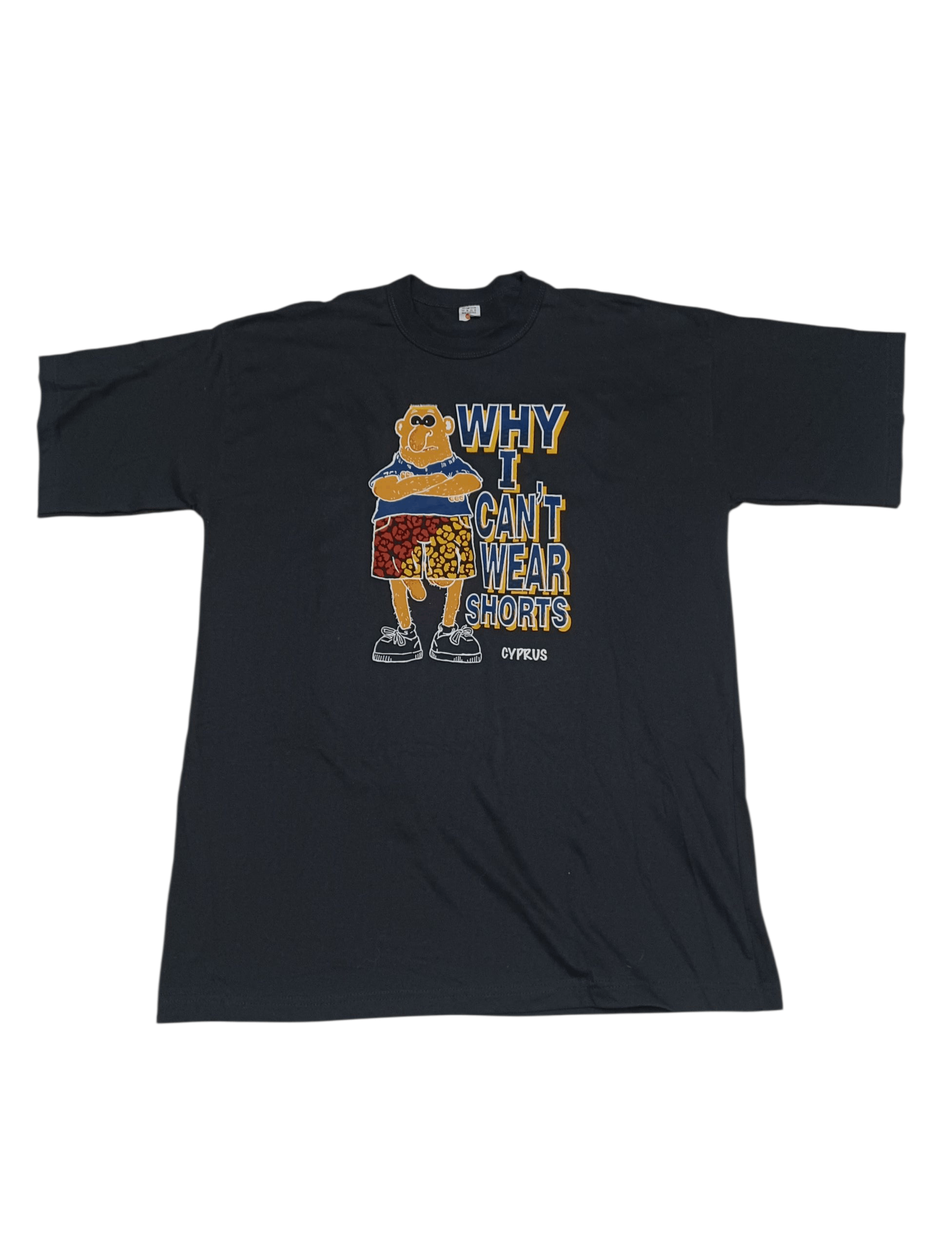 Other WHY I CAN`T WEAR SHORTS HUMOR VINTAGE CRAZY TEE Size US XXL / EU 58 / 5 - 1 Thumbnail