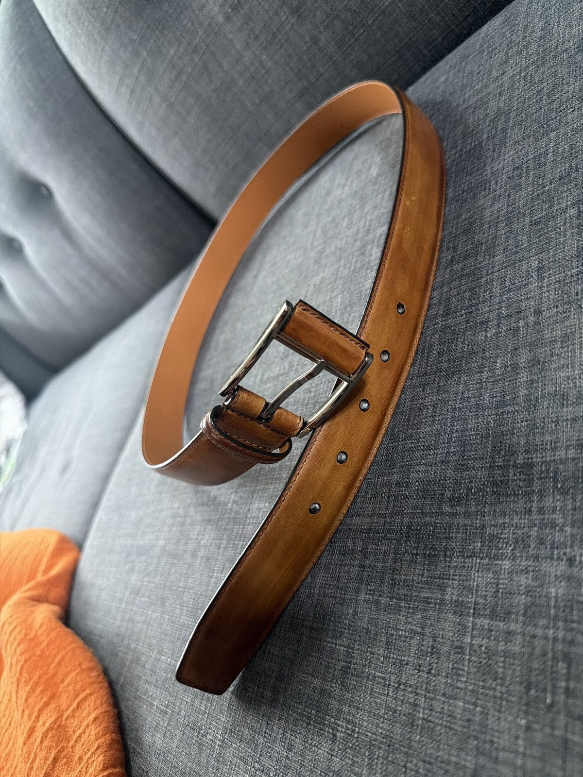 Magnanni Magnanni Catalux Leather Belt - 1510 - Cuero Brown - Size 38 Size 38 - 2 Thumbnail