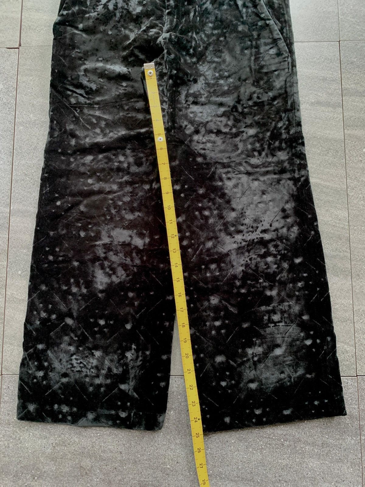 Yohji Yamamoto Velvet Patterned Trousers Size US 29 - 12 Thumbnail