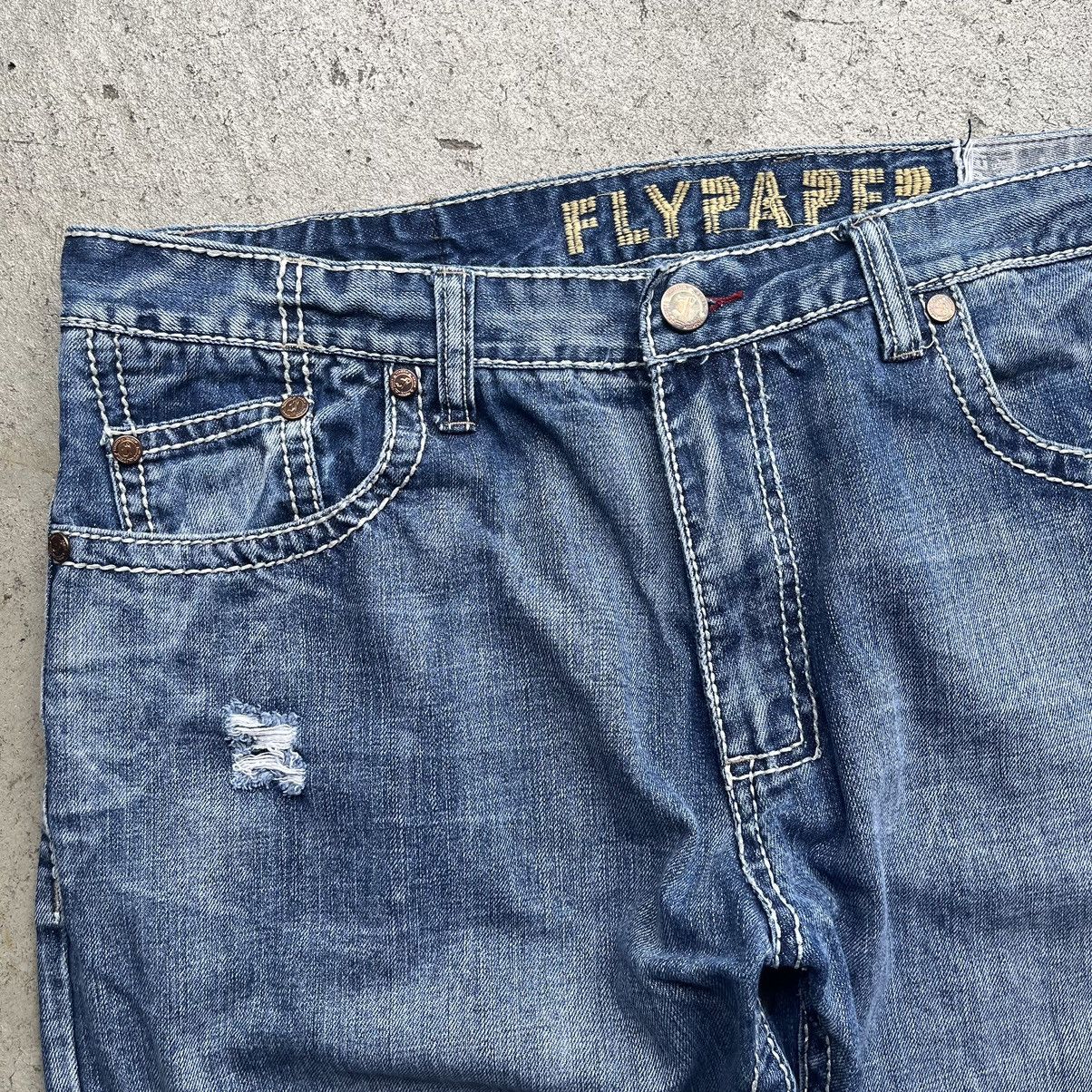 Affliction Crazy Y2K Cross Pocket Grunge Baggy Wide Leg Skater Distress Size US 38 / EU 54 - 5 Thumbnail