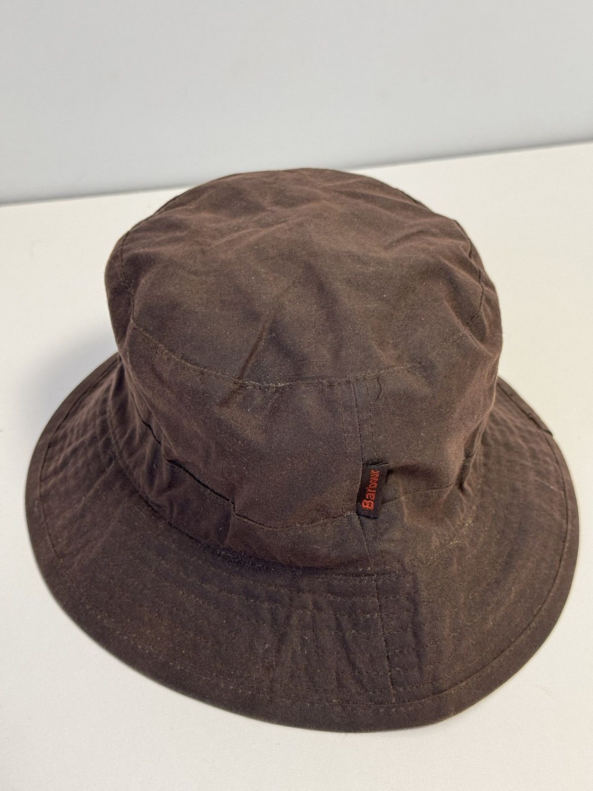 Barbour BARBOUR Waxed Cotton Bucket Hat Waterproof Cotton Lining Size ONE SIZE - 6 Thumbnail