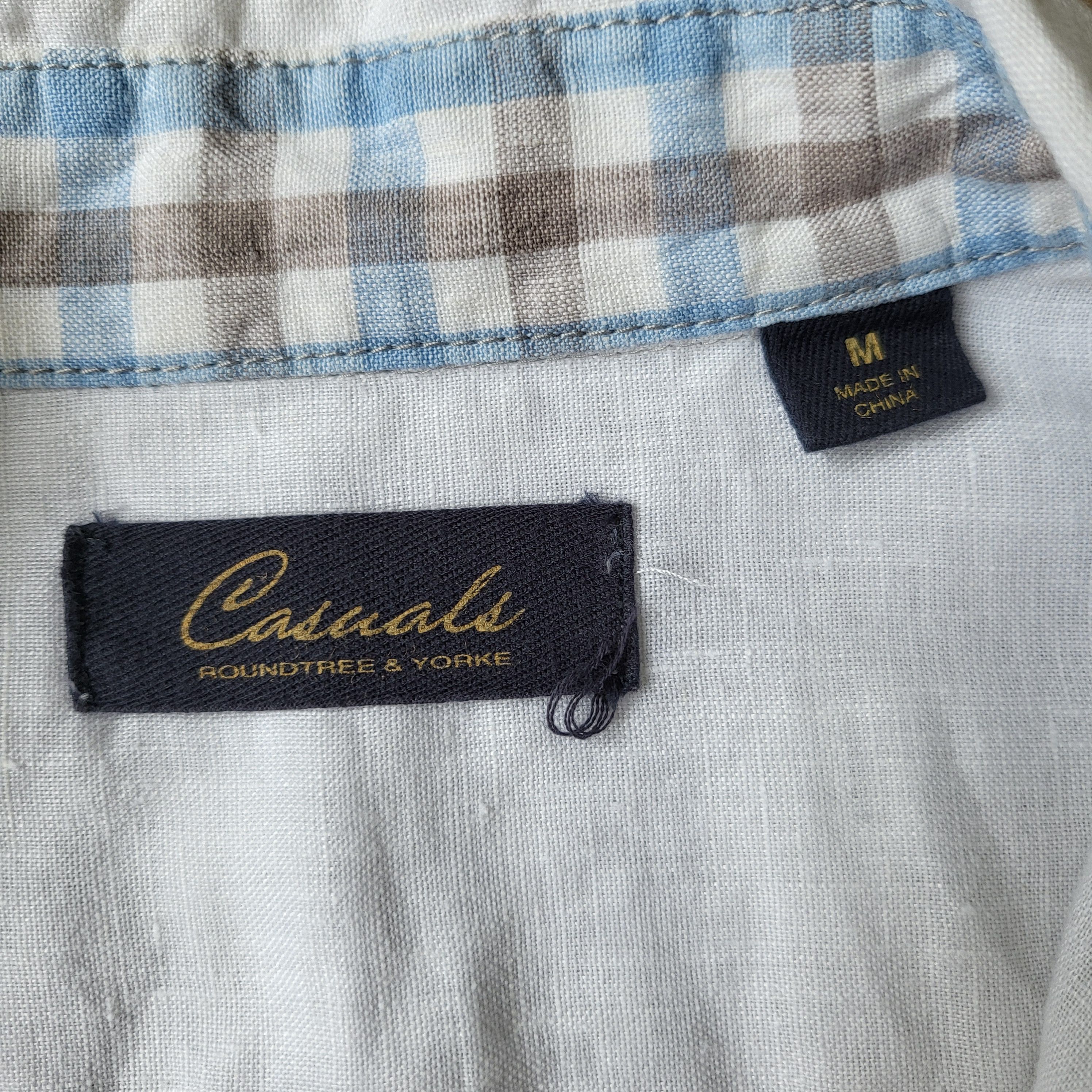 Roundtree & Yorke ROUNDTREE & YORKE Casual Linen Button Down Shirt Size US M / EU 48-50 / 2 - 5 Thumbnail