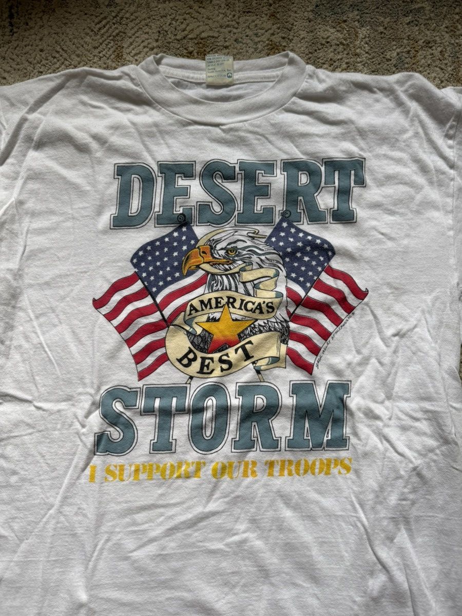 Vintage Vintage 91 Desert Storm tshirt Size US L / EU 52-54 / 3 - 2 Thumbnail