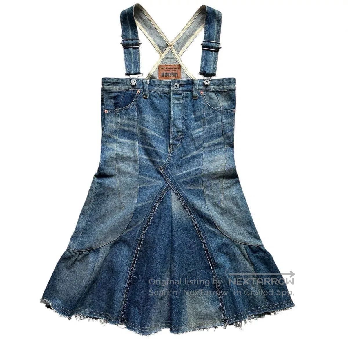 Junya Watanabe junya watanabe denim strapless dress. Size US 26 / EU 42 - 1 Thumbnail