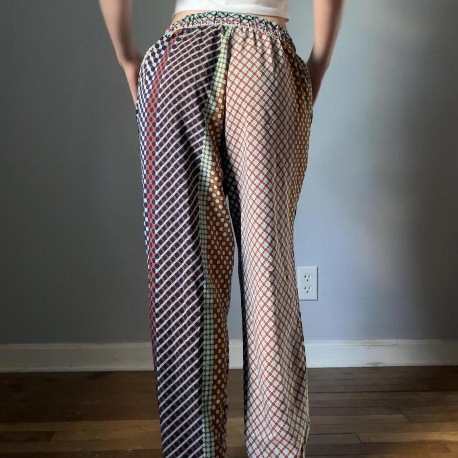 Other multi-coloured retro pants Size 28" / US 6 / IT 42 - 3 Thumbnail