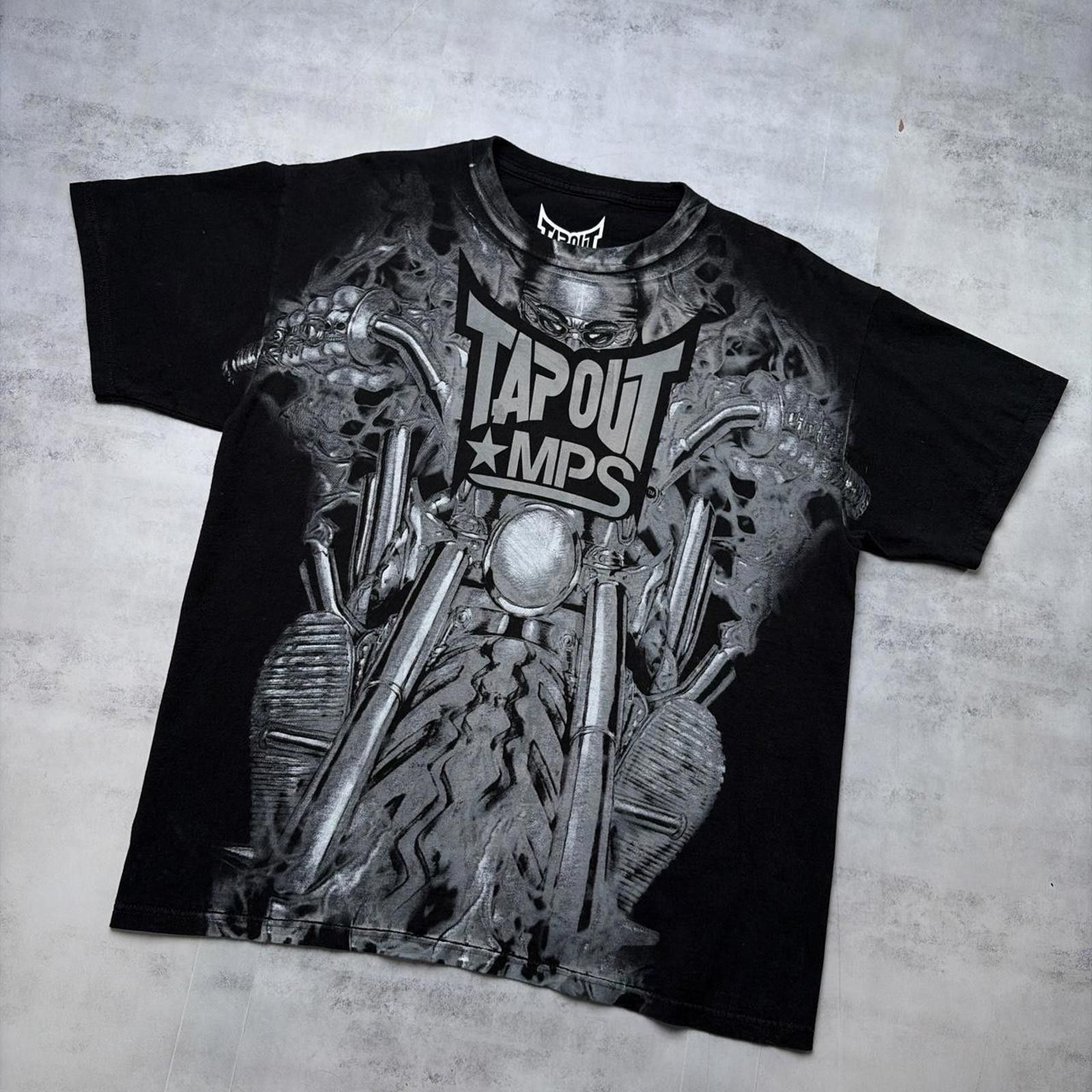 Tapout Y2K Black Tapout MPS AOP Grunge Motorcycle Biker T-Shit Size US M / EU 48-50 / 2 - 3 Thumbnail