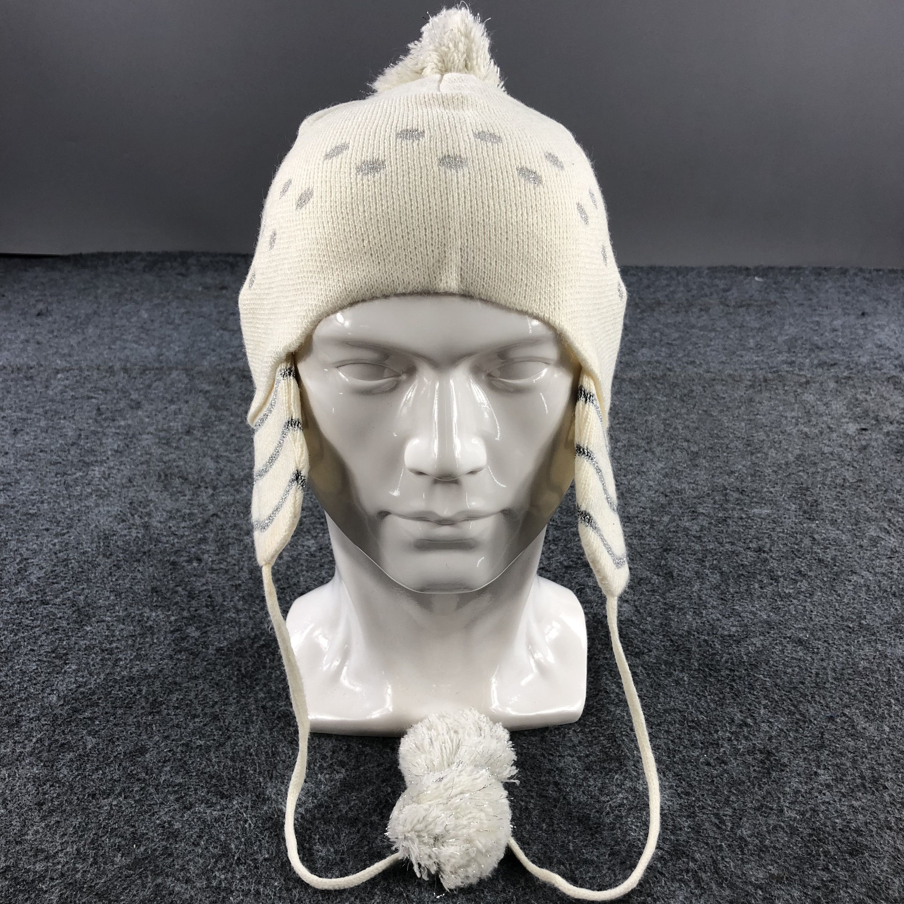 Vintage Unknown Earflap Bobble Beanie Snowcap Snow Hat B228 Size ONE SIZE - 1 Thumbnail