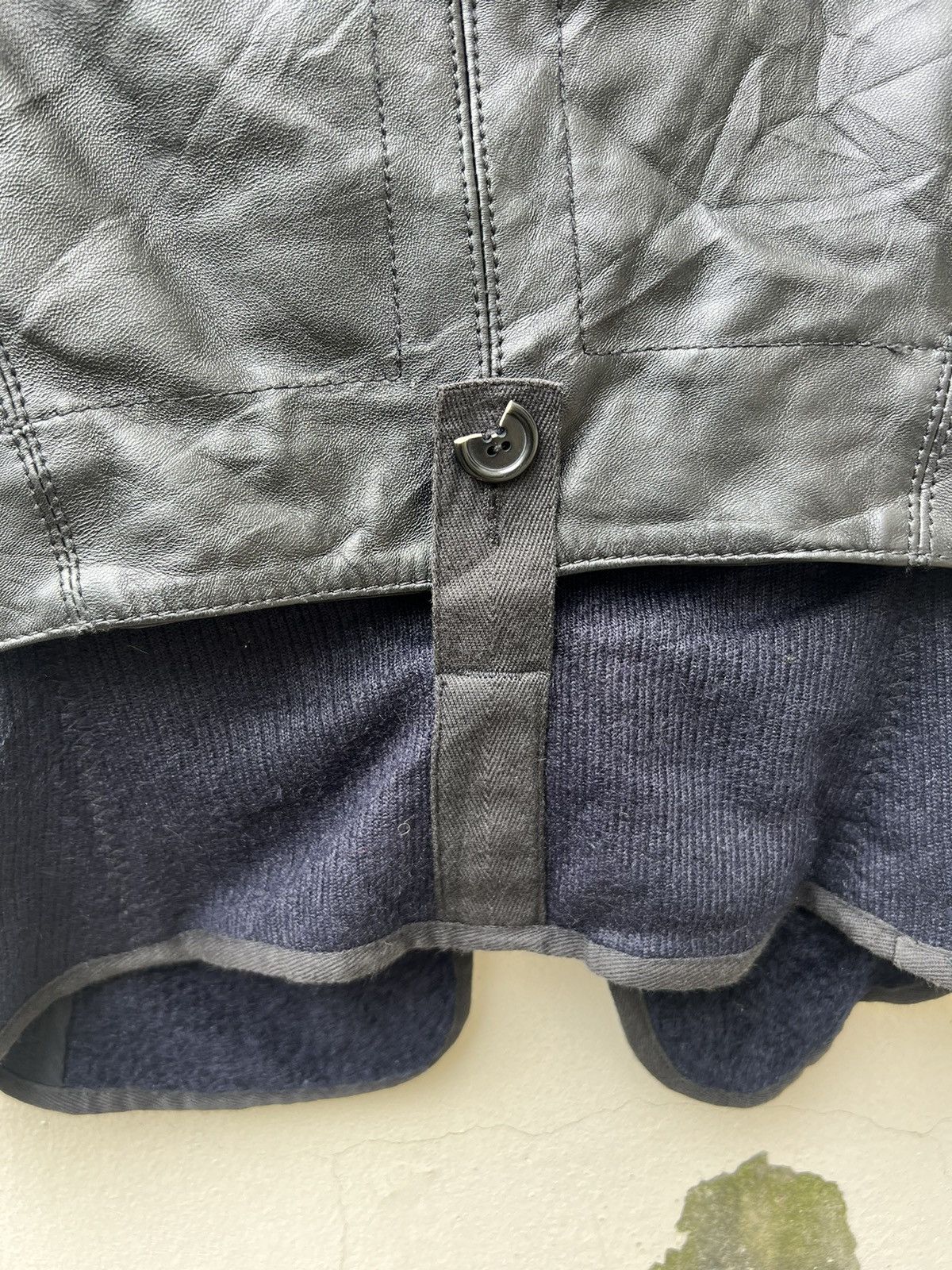 Dirk Bikkembergs × Vintage Vintage 90s DIRK BIKKEMBERGS Detachable Linig Leather Vest Size US M / EU 48-50 / 2 - 17 Thumbnail