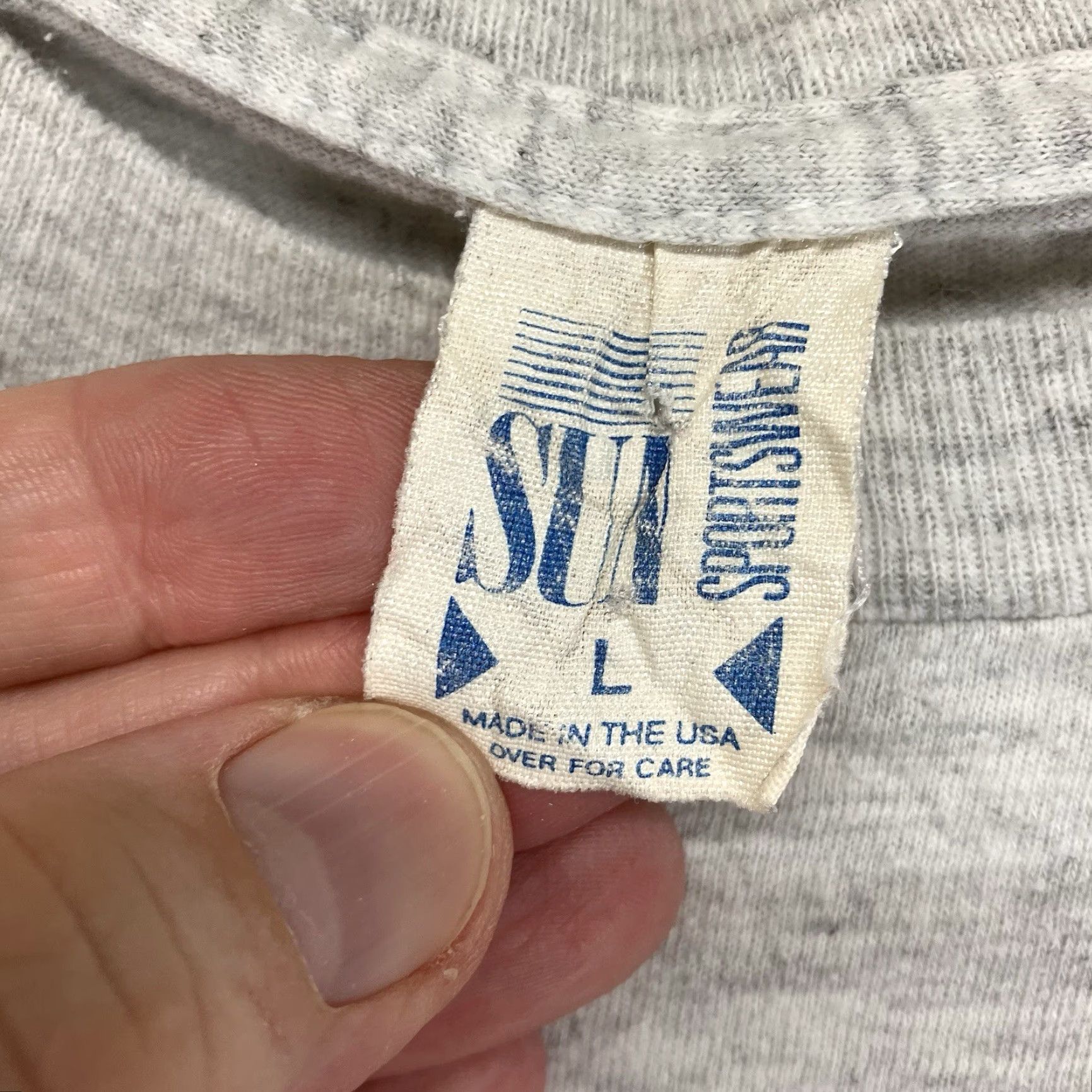 Sunray Sportswear VINTAGE Sun Sportswear T-Shirt Mens Large Gray 90s Santa Funny Graphic Print Crew Neck Christmas/Retro 1990s Size US L / EU 52-54 / 3 - 4 Thumbnail