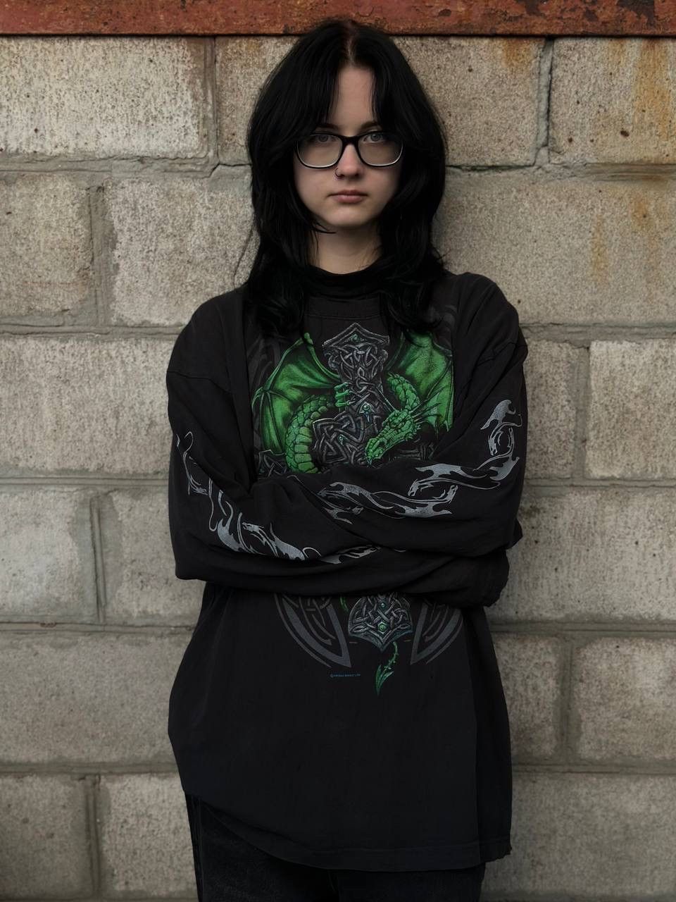 Japanese Brand VTG Adult Man Spiral Longs-levee T-shirts Band Dragon Rock Size US XXL / EU 58 / 5 - 1 Thumbnail