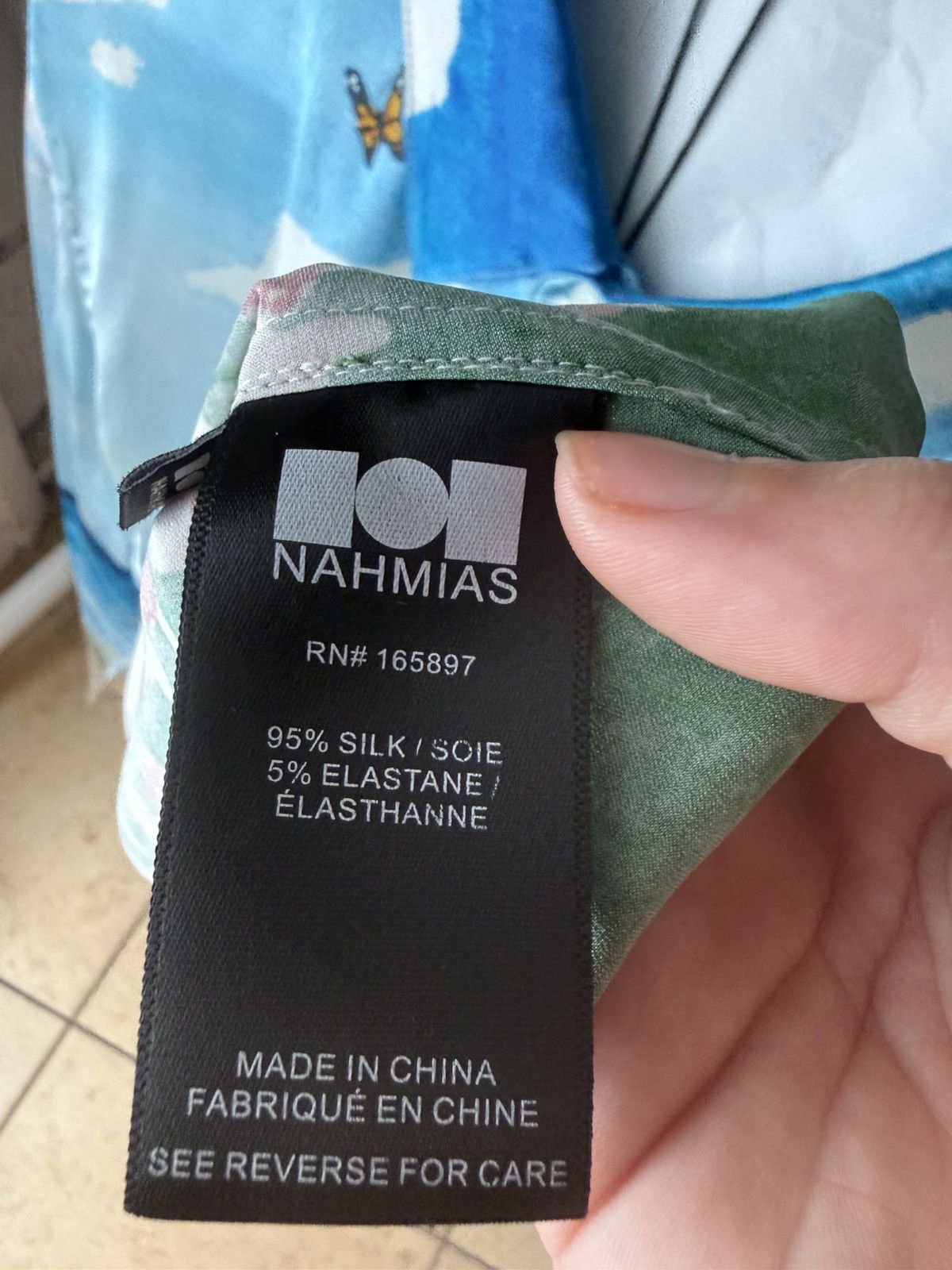 Nahmias Butterfly Nahmias silk shirt Size US M / EU 48-50 / 2 - 6 Thumbnail