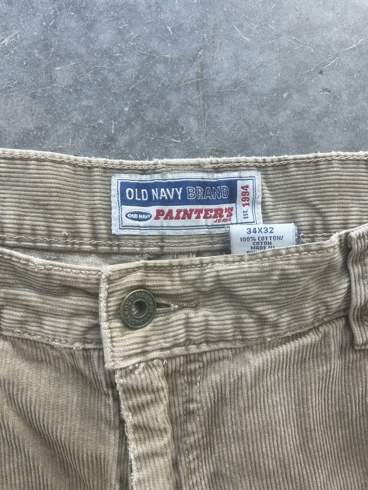Old Navy × Vintage Vintage Y2K Old Navy Corduroy Carpenter Pants Size US 34 / EU 50 - 7 Thumbnail