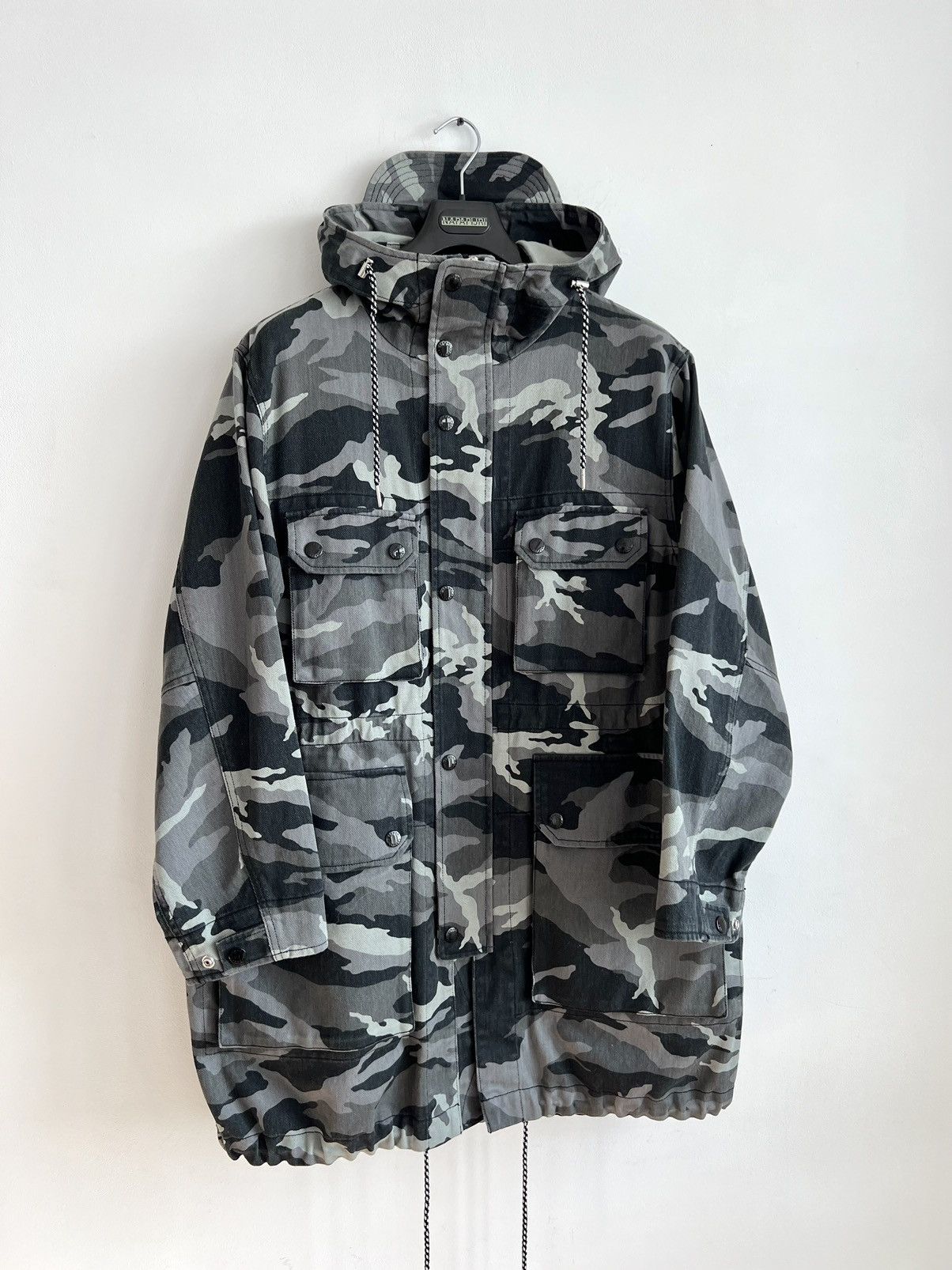 Armani × Armani Exchange × Emporio Armani Armani Exchange F/W18 Arctic Camo Military Multipocket Parka Size US M / EU 48-50 / 2 - 2 Thumbnail