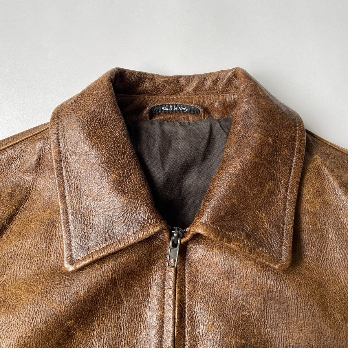 Maison Margiela S/S 2001 Tan Leather Jacket Size US M / EU 48-50 / 2 - 3 Thumbnail
