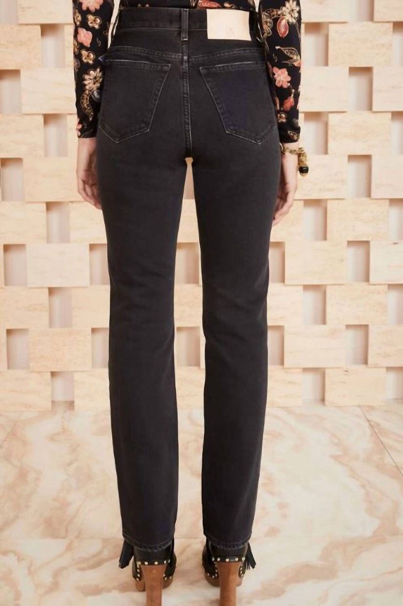 Ulla Johnson Ulla Johnson Black Smoke Wash Agnes Jeans Made in USA 25 VGC Size 25" / US 0 / IT 36 - 7 Thumbnail