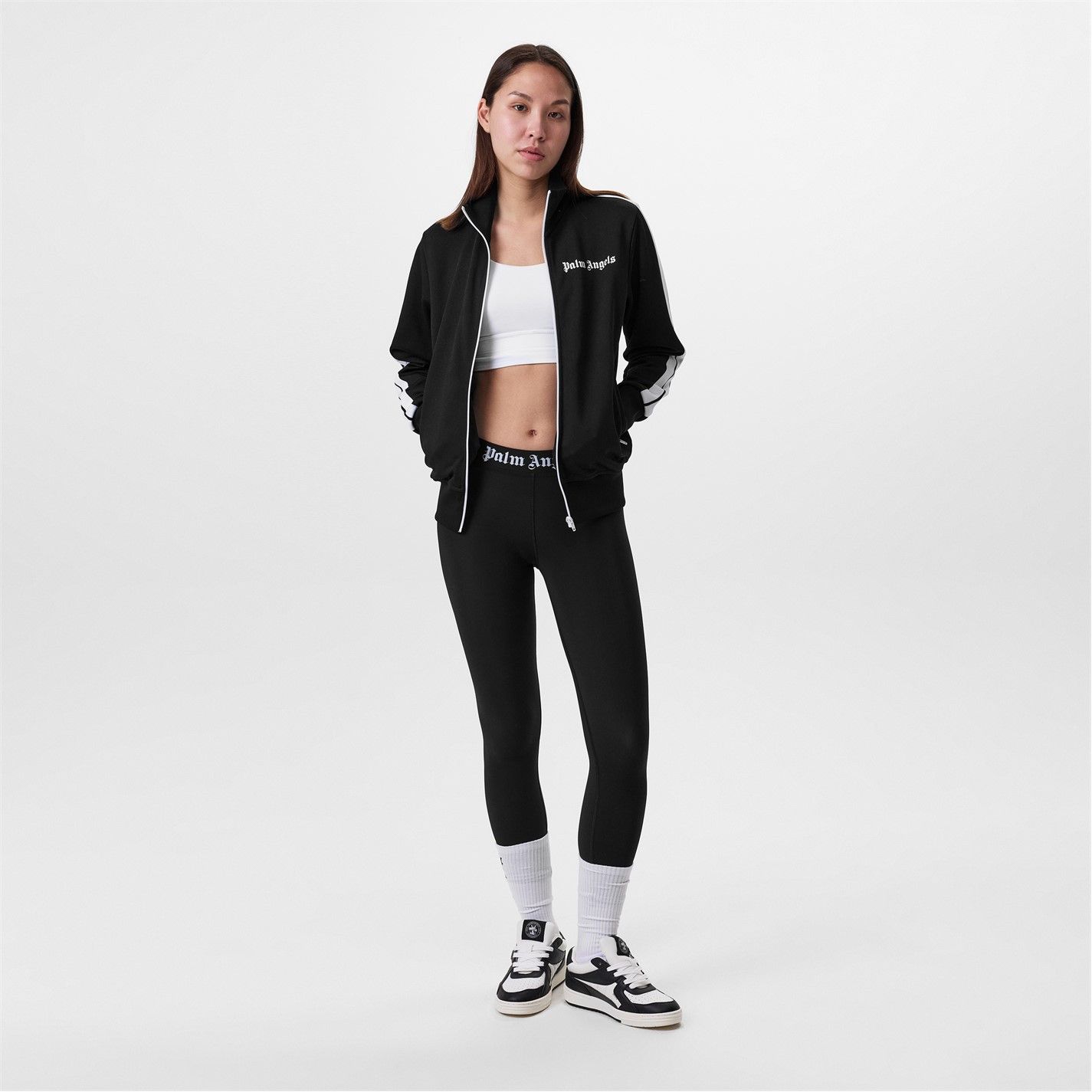 Palm Angels o1g2r1mq0325 Logo Legging in Black Size 25" / US 0 / IT 36 - 5 Thumbnail