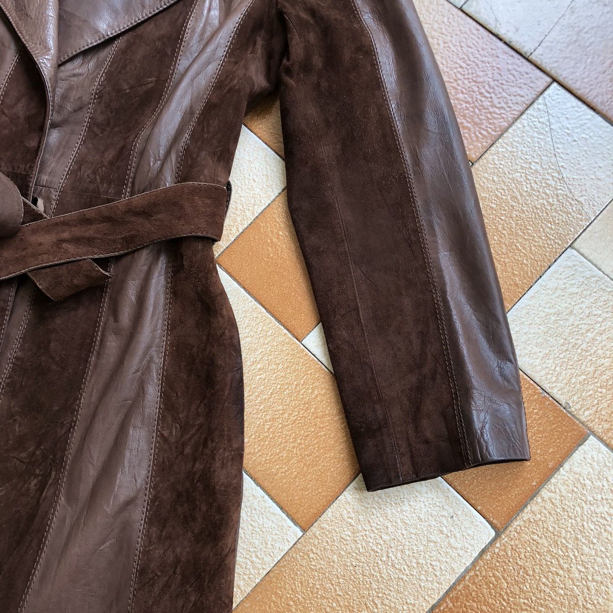 Japanese Brand MY NAP long leather jacket Size M / US 6-8 / IT 42-44 - 11 Thumbnail