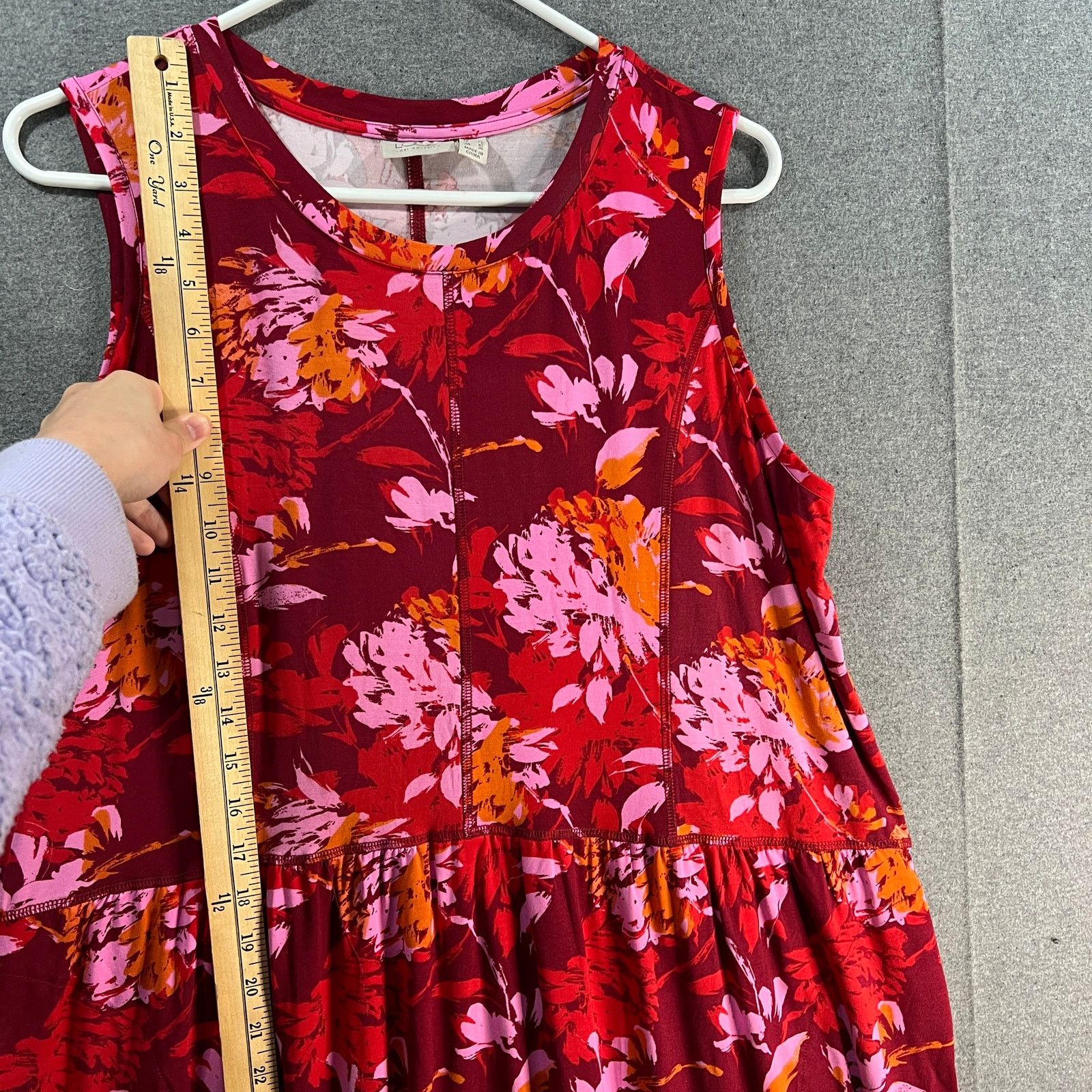 Other LOGO by Lori Goldstein Pink Dress Size Large Regular Rayon Size L / US 10 / IT 46 - 10 Thumbnail