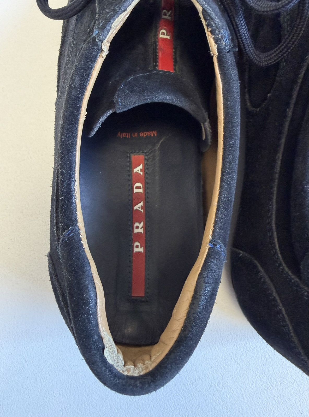 Prada OG Black Suede ‘Montecarlo’ Sneakers Size US 8 / EU 41 - 13 Thumbnail