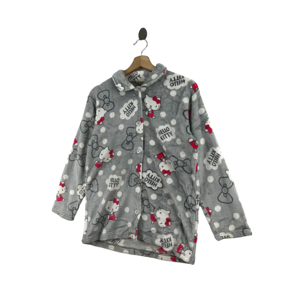 Vintage HELLO KITTY JAPAN All Over Print Night Wear Shirt Cartoon Size M / US 6-8 / IT 42-44 - 3 Thumbnail