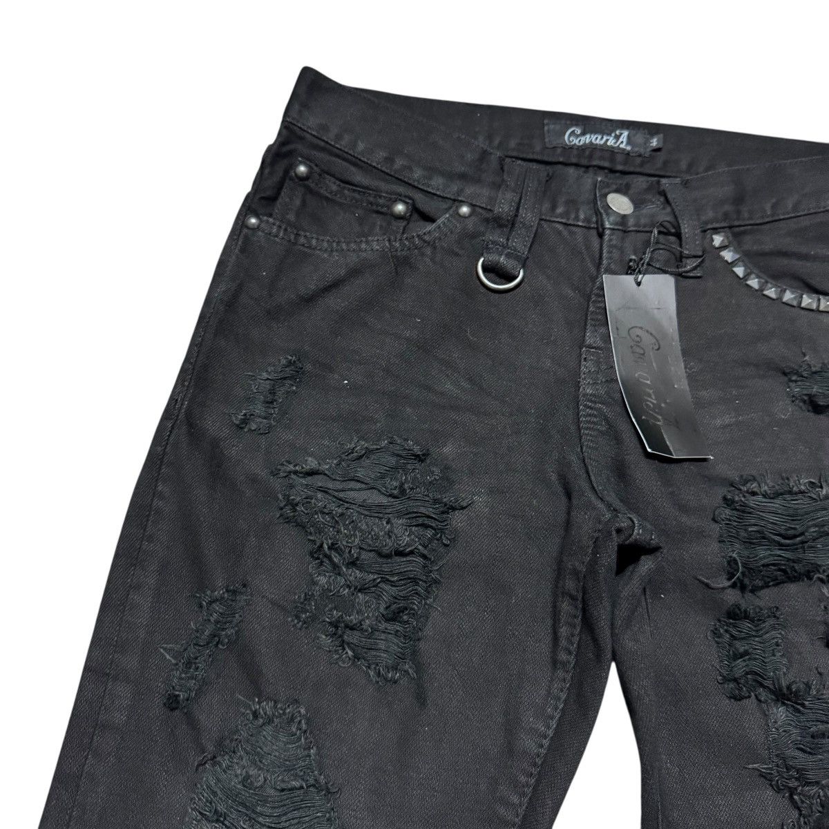 GOSTAR DE FUGA Cavaria Black Distressed Denim Jeans Size US 28 / EU 44 - 4 Thumbnail