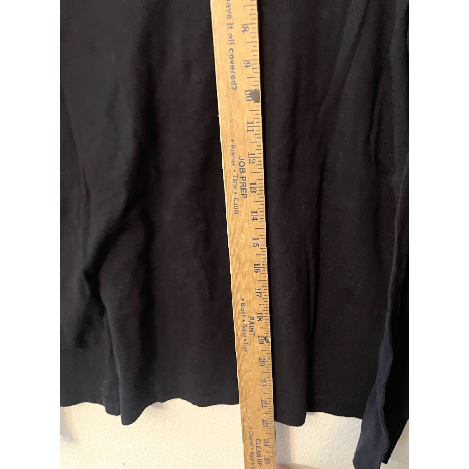 Croft & Barrow Croft & Barrow Women's Black Classic Tee Size Medium 100% Cotton Long Sleeve Shirt Adult Medium Black Classic Tee Mens Womens Girls Size M / US 6-8 / IT 42-44 - 4 Thumbnail