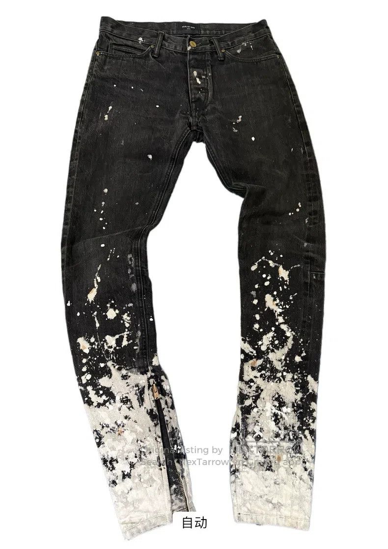 Fear of God Fear of God 5th black splash ink Size US 31 - 4 Thumbnail