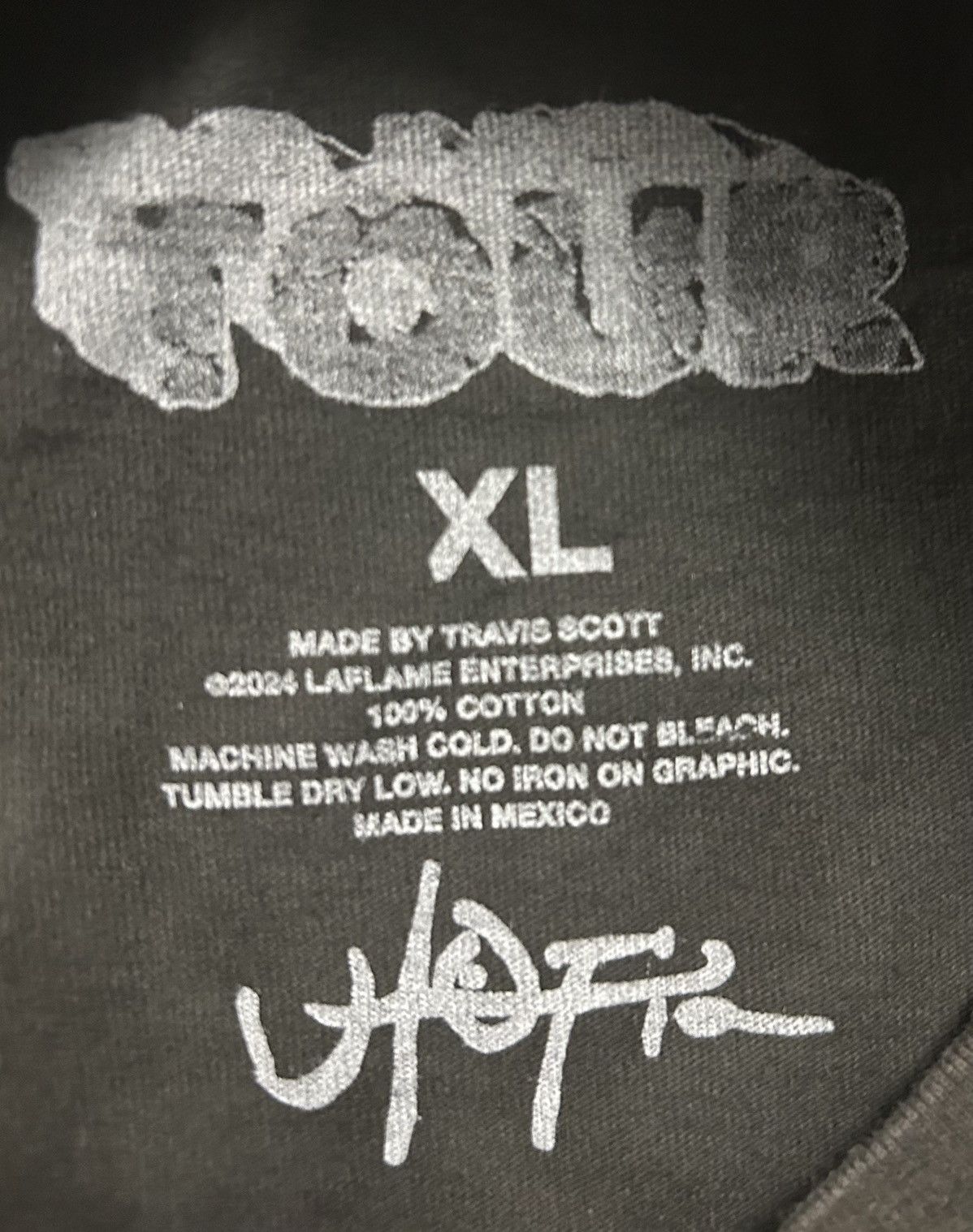 Travis Scott Travis Scott Madrid Spain Tee Size US XL / EU 56 / 4 - 4 Thumbnail