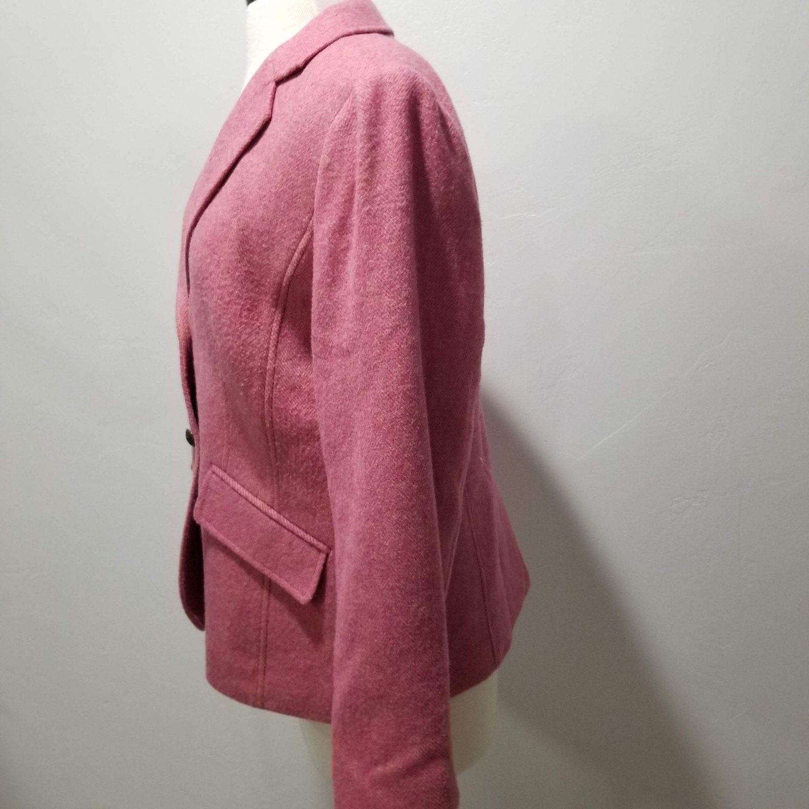 Other Talbots Shetland Blazer Size 6 Small Aberdeen Pink Size M / US 6-8 / IT 42-44 - 4 Thumbnail