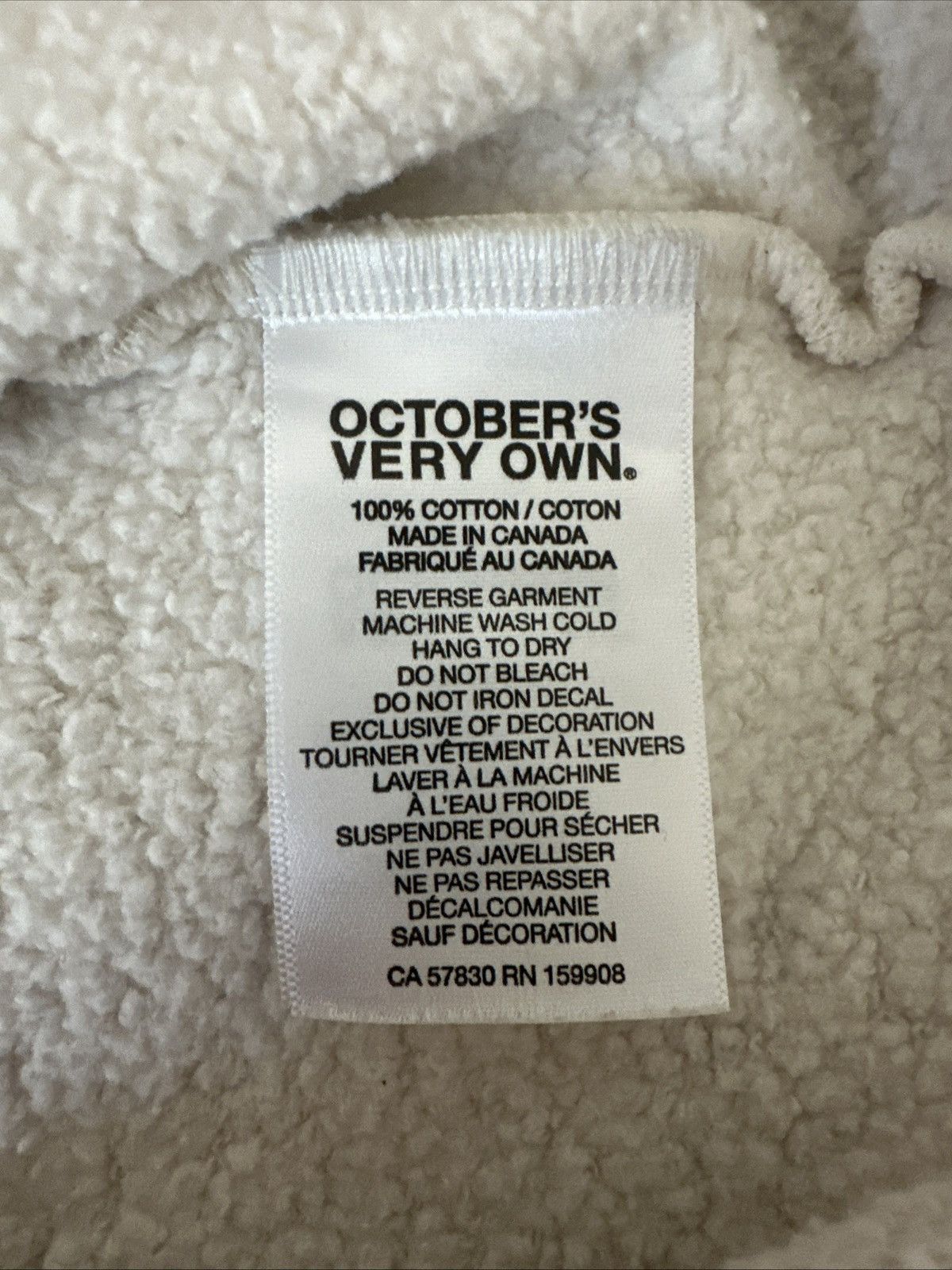 October's Very Own OVO Cream Sweatshirt Size US L / EU 52-54 / 3 - 7 Thumbnail