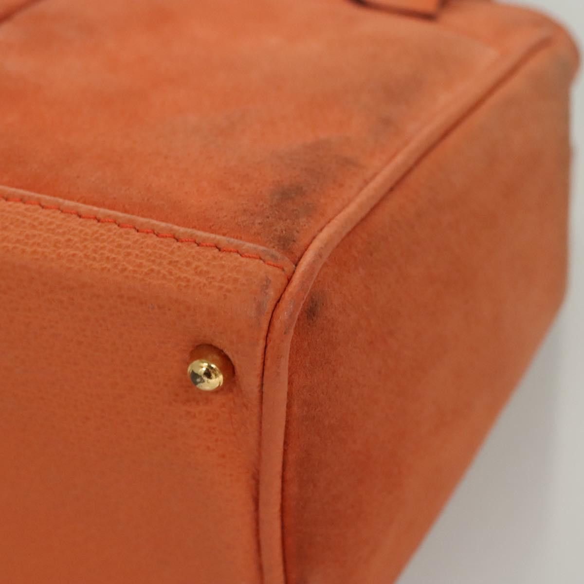 Gucci GUCCI Bamboo Hand Bag Suede Orange Gold 000 123 000 123 Size ONE SIZE - 12 Thumbnail